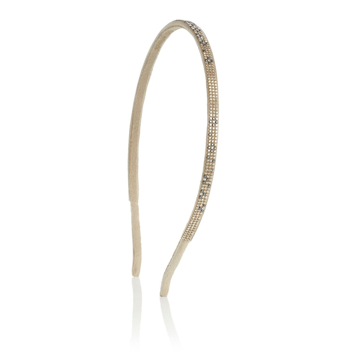 Cerchietto CARO in pelle e cristalli Swarovski®