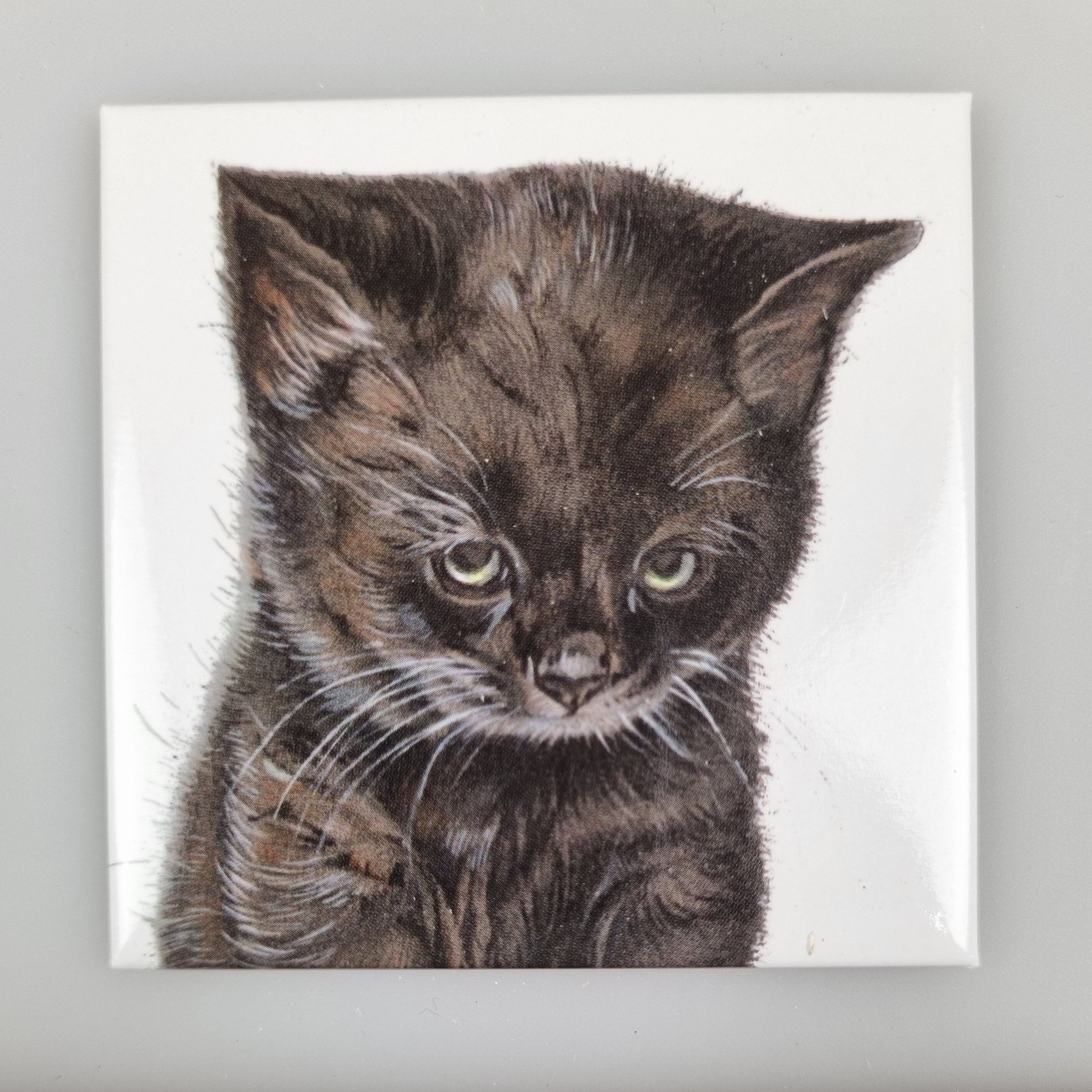 Aimant pour réfrigérateur - Chat noir