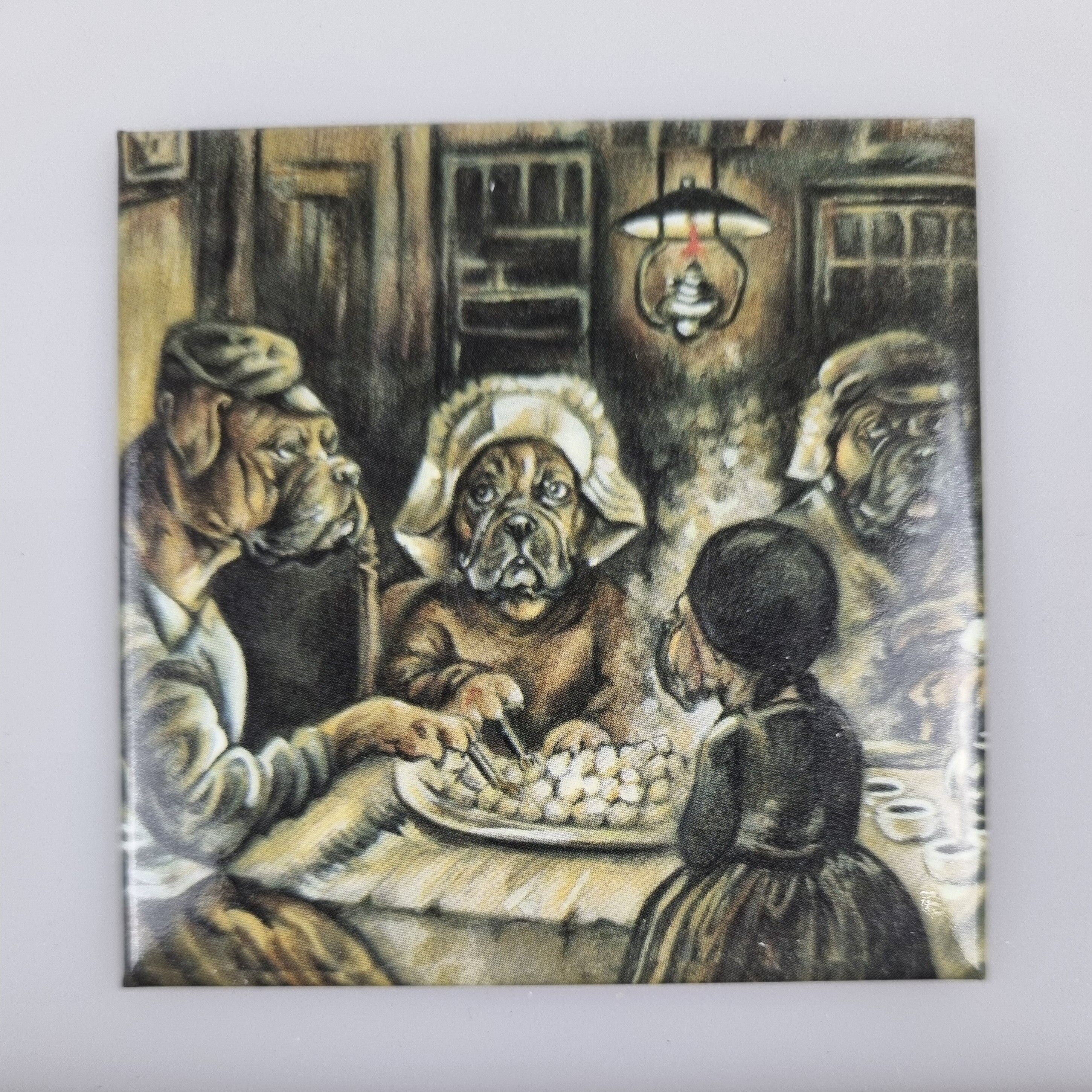 Koelkastmagneet - De aardappeleters