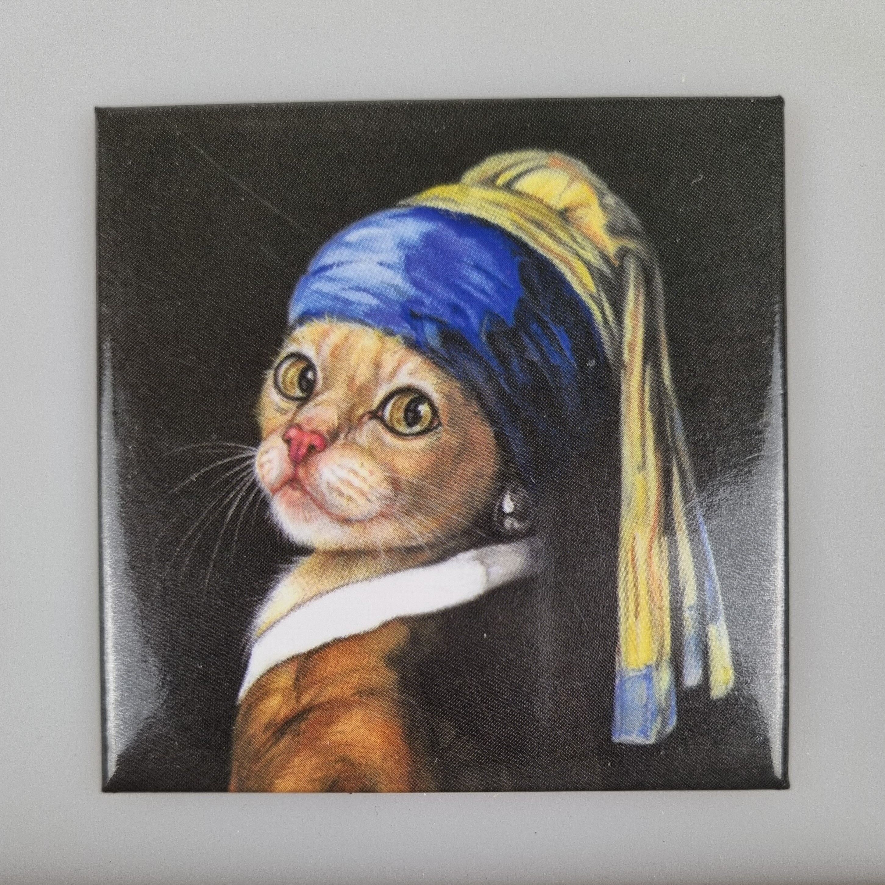 Aimant pour réfrigérateur - La fille aux perles