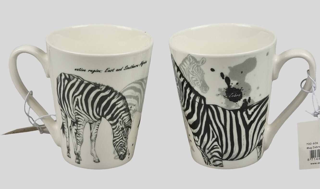 Collection de tasses animalières - Zèbre