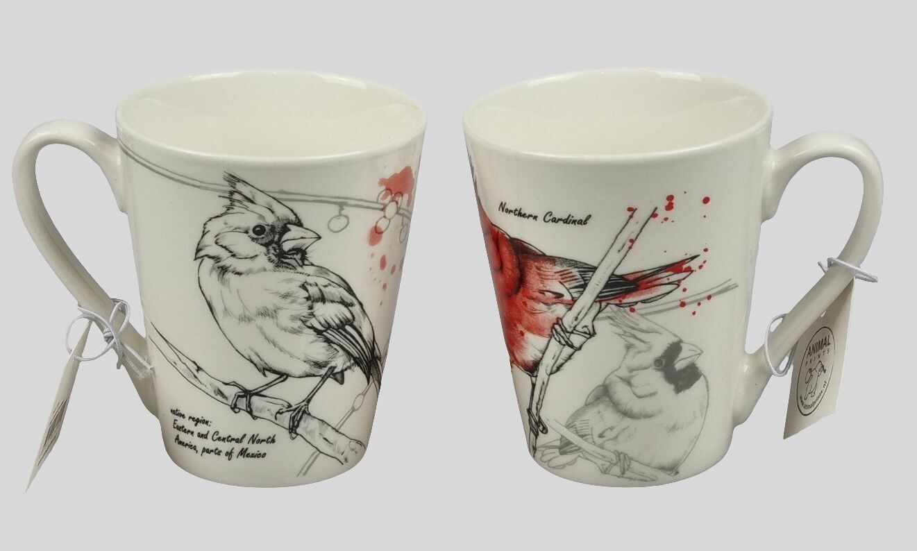 Série de tasses Faune - Cardinal rouge