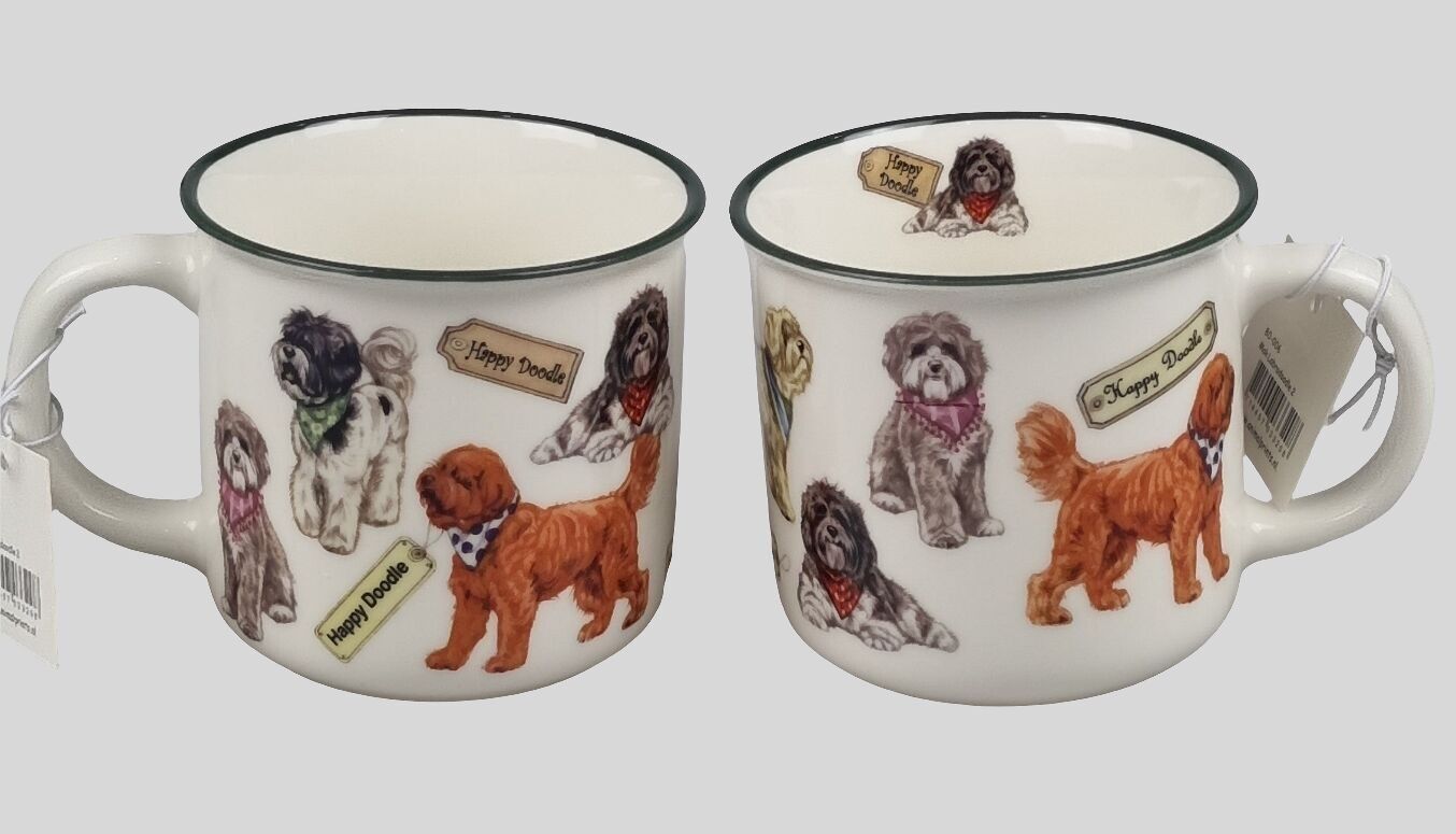Tasses avec collage - Labradoodle