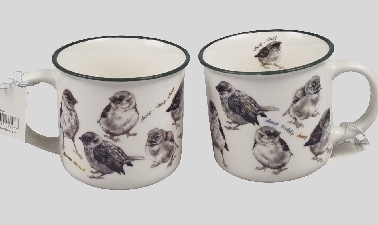 Tasses à collage - Moineaux domestiques