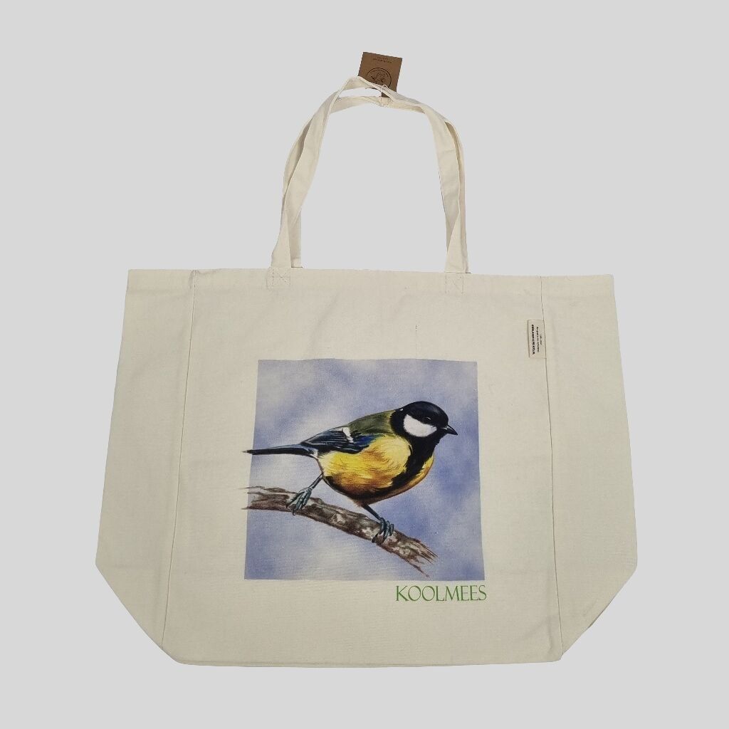 Sac shopping en coton avec imprimé - Koolmees