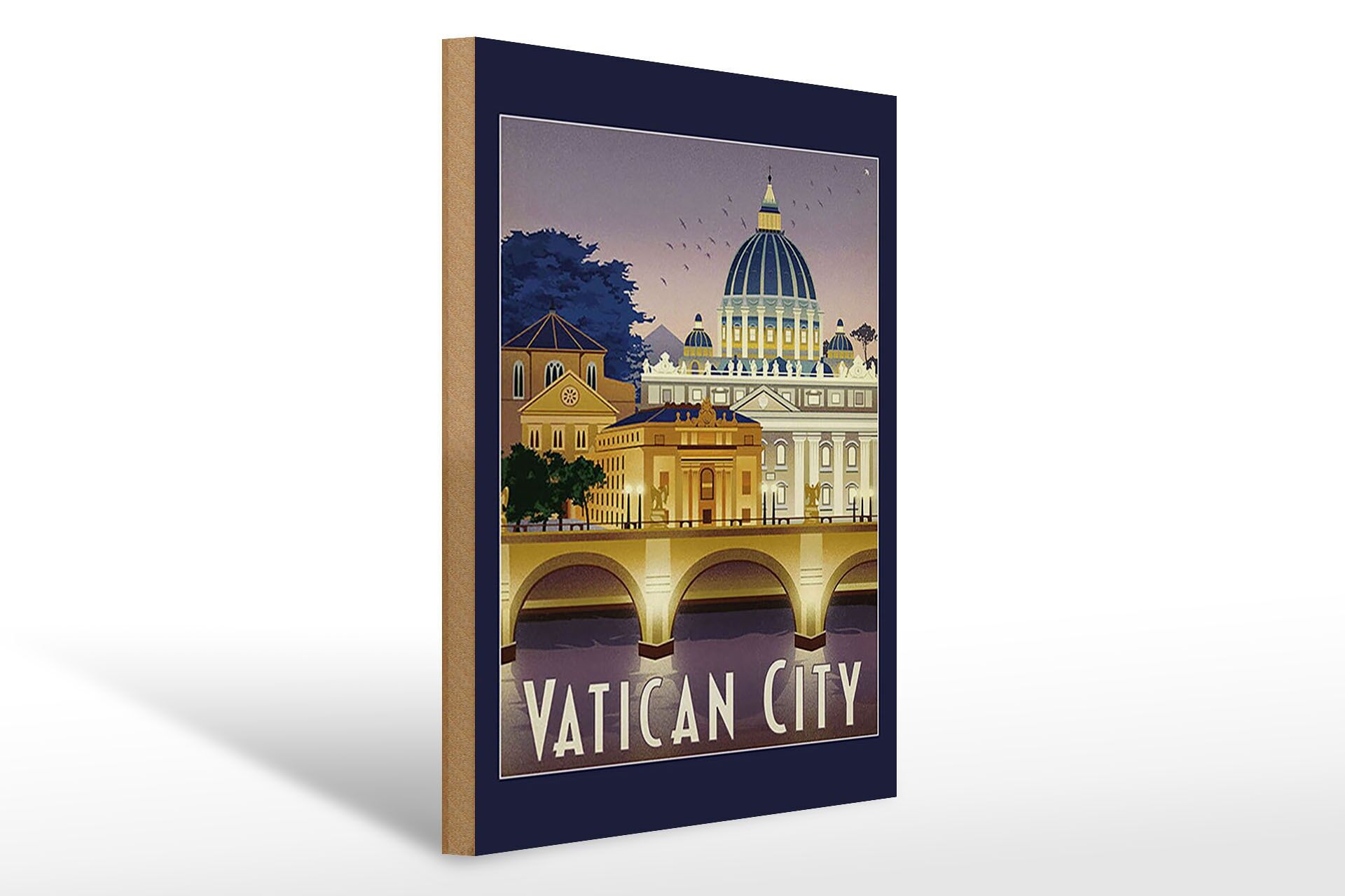 Buy wholesale Wooden sign for travel, 20x30 cm, Vatican City
