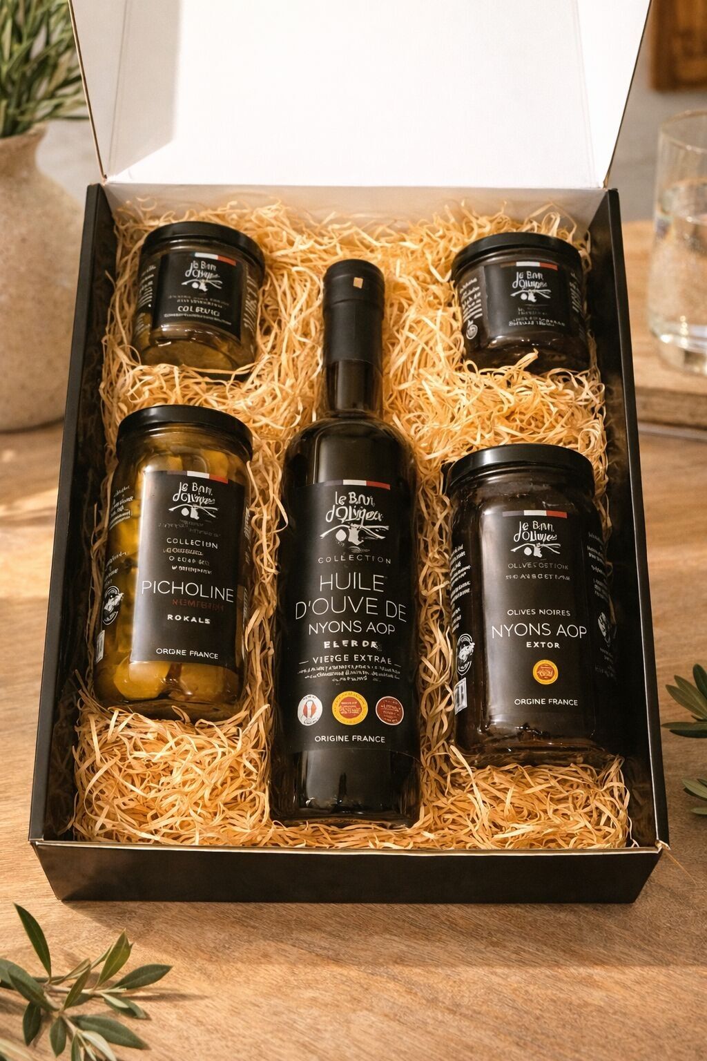 FESTLICHES GESCHENKSET – Große Auswahl an Öl, Oliven und Tapenaden