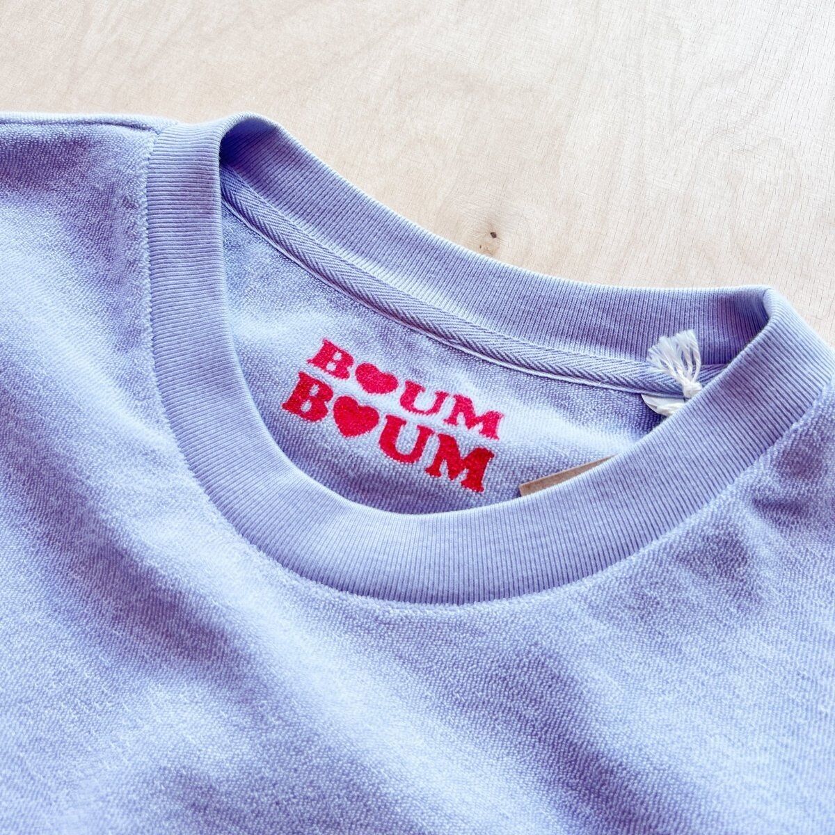 Frottee Love - Woman Boxy-Shirt Lavendel