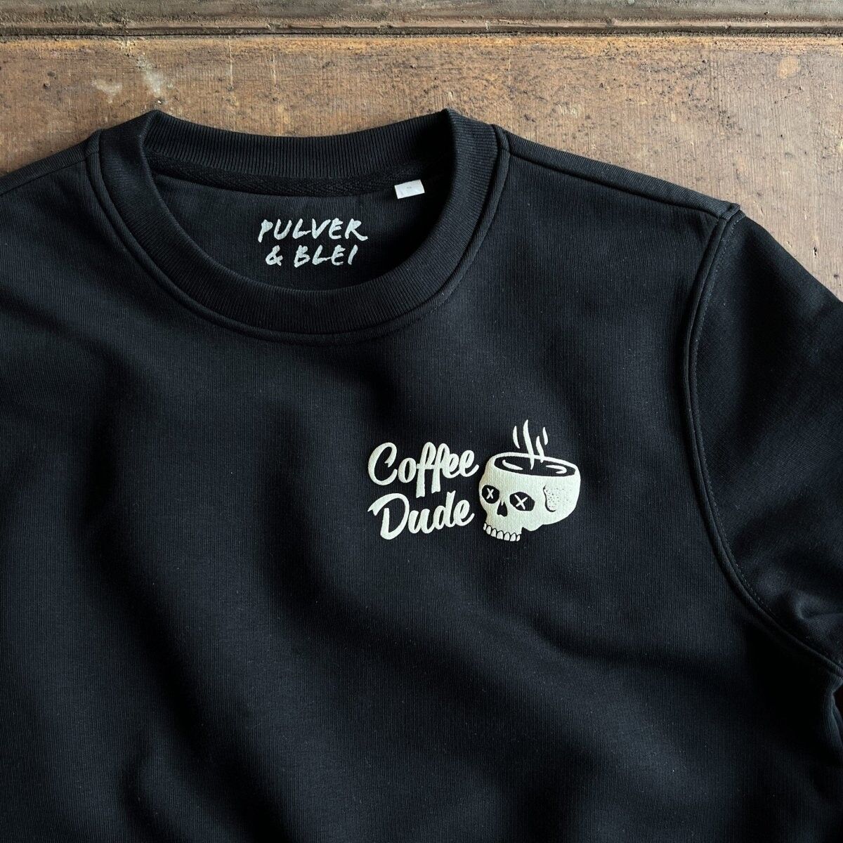 Sudadera negra Coffee Dude