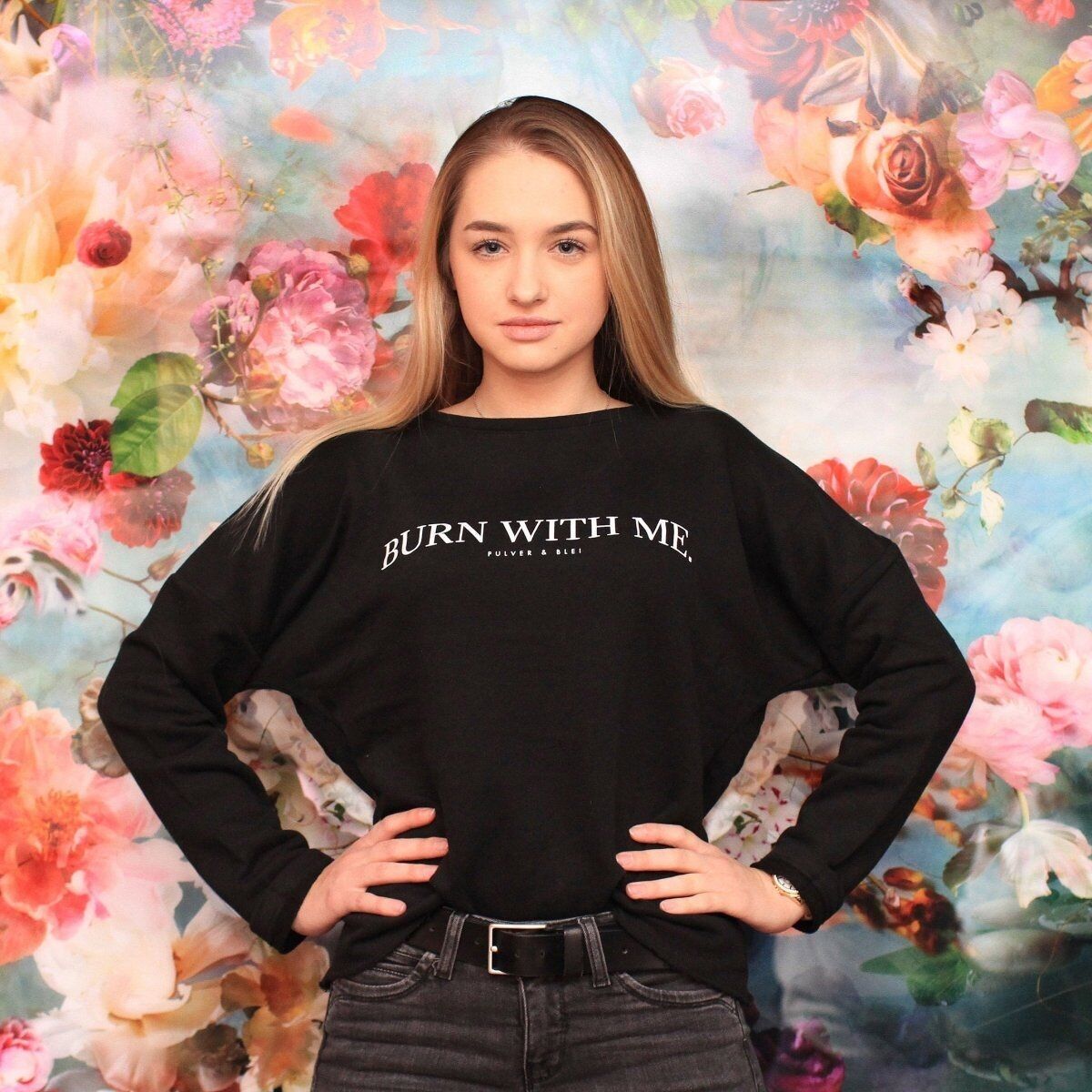 Arde conmigo - Sudadera de corte holgado