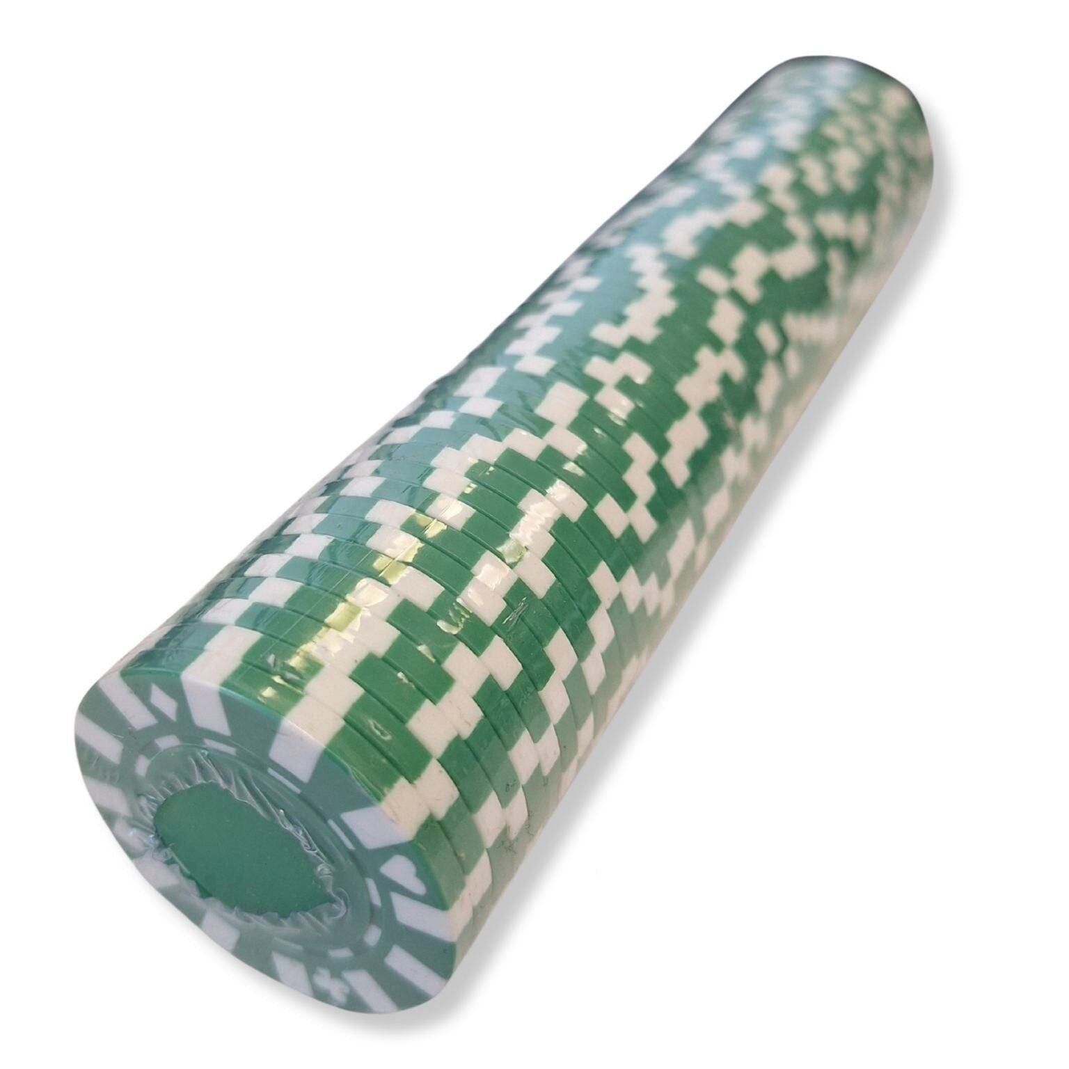 Fiches da poker 50 pezzi (verde e bianco) Stella