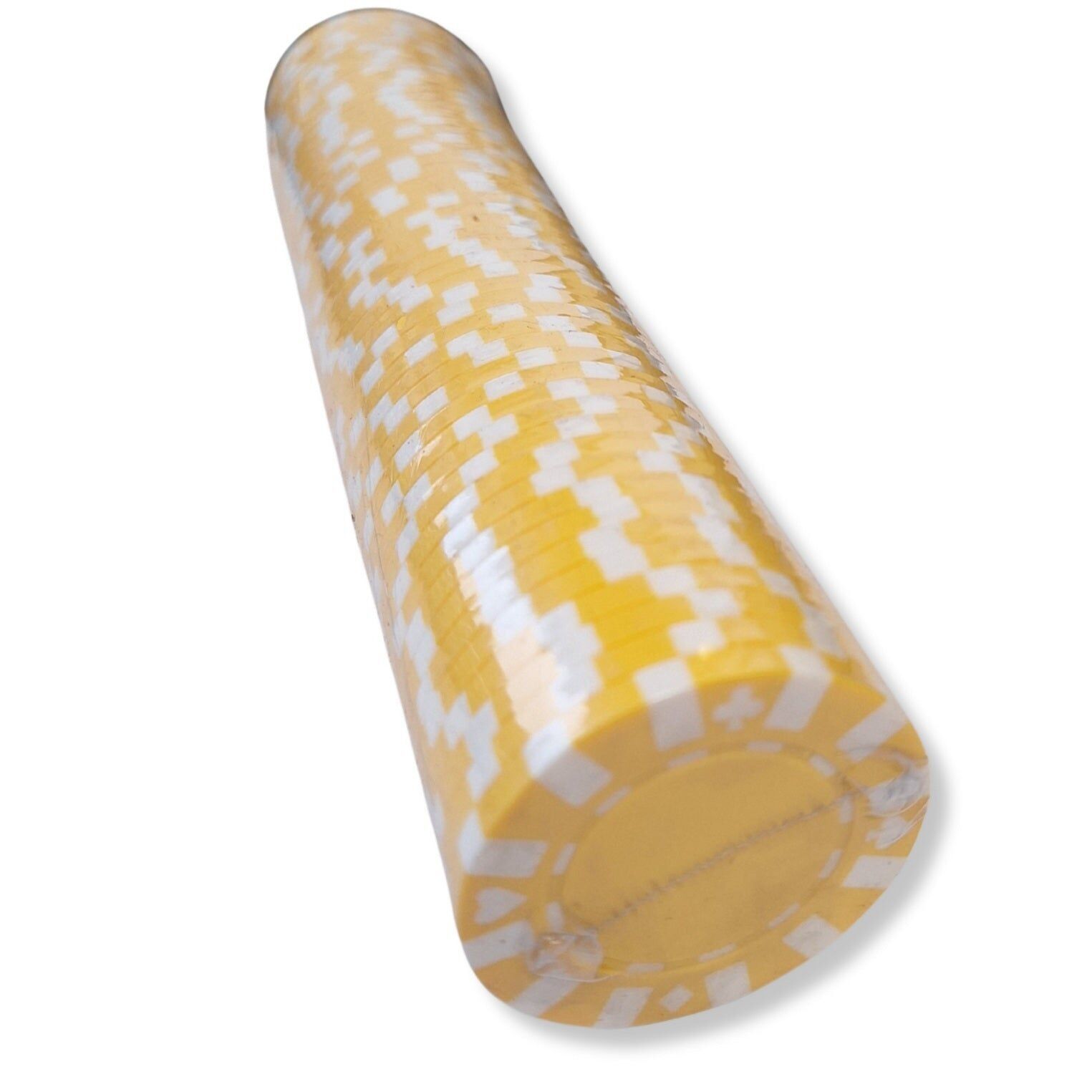 Fiches da poker 50 pezzi (giallo e bianco) Stella