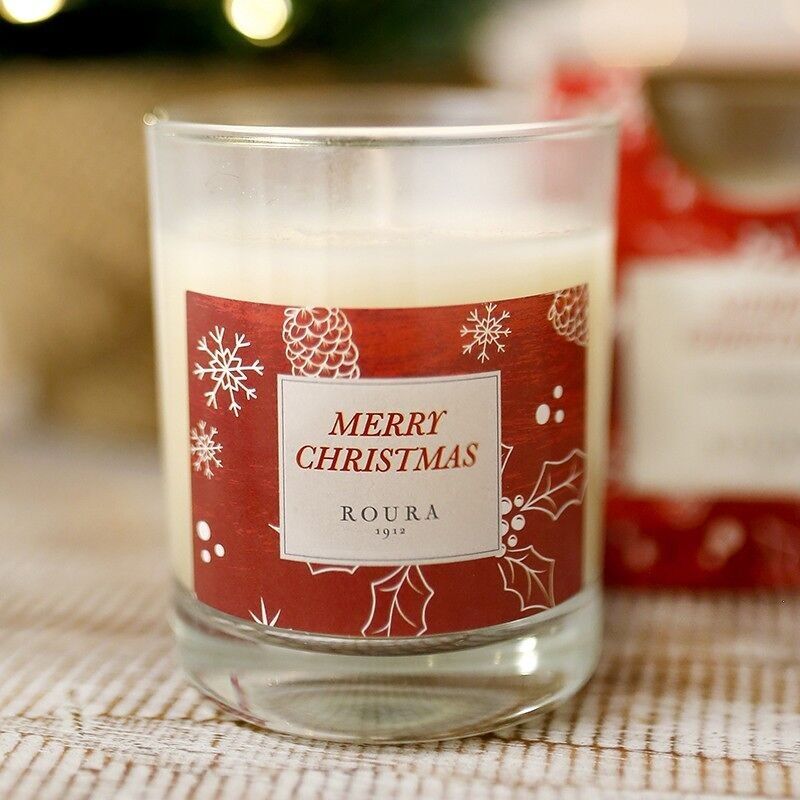 Frohe Weihnachten – 6 Glaskerzen