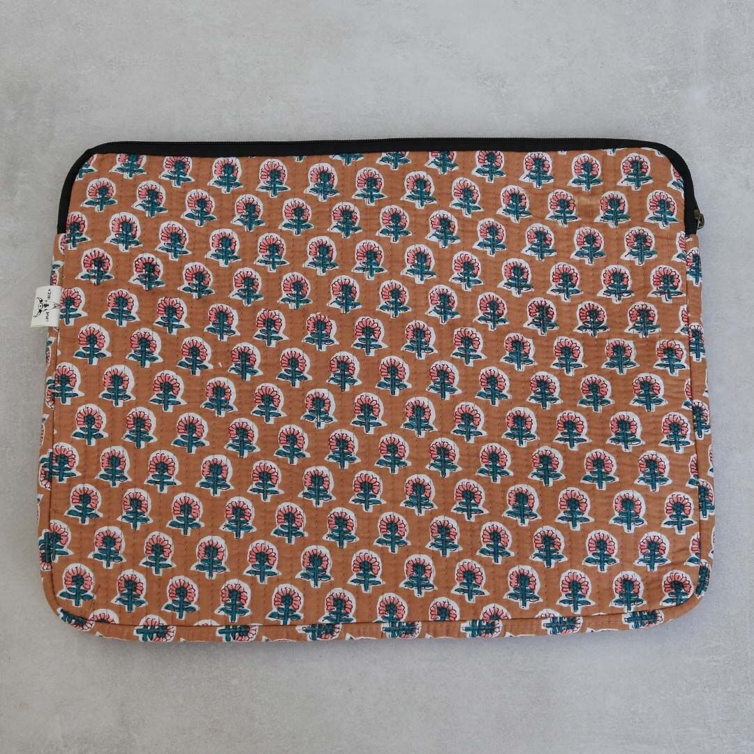 Housse pour ordinateur portable marron indien