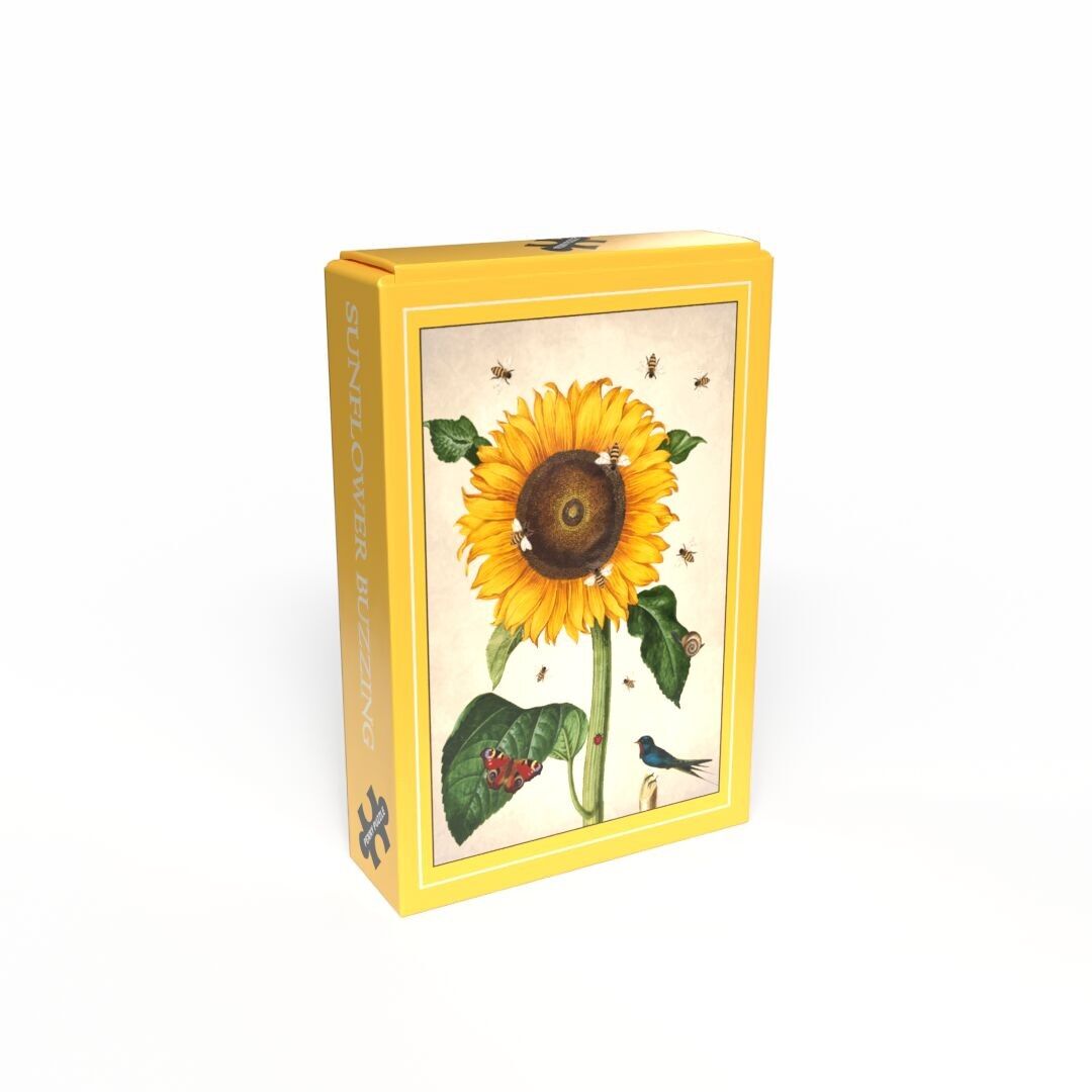 SUZZING SONNENBLUME 99-teiliges Vintage-Minipuzzle (10 x 14 cm) +12 Jahre