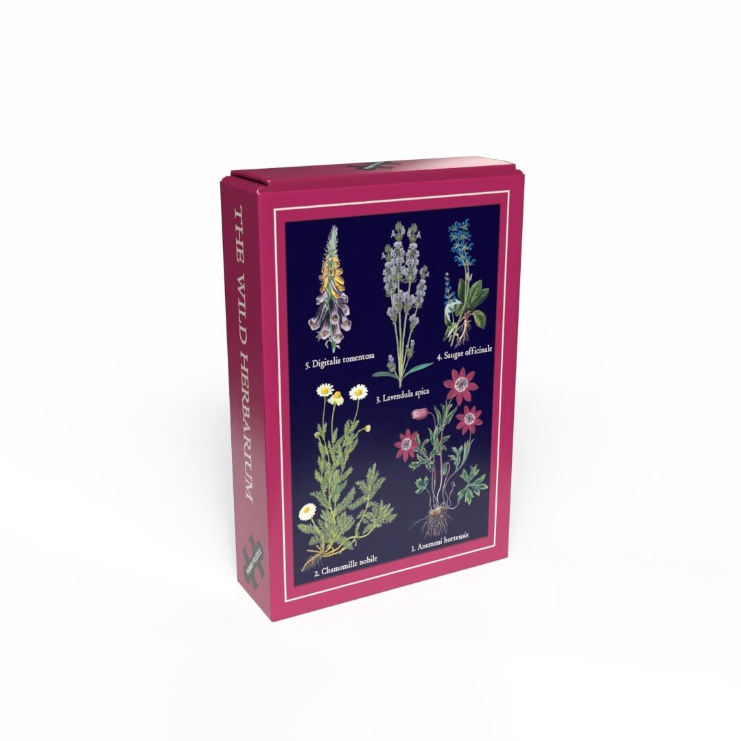 DAS WILDE HERBARIUM 99-teiliges Vintage-Minipuzzle