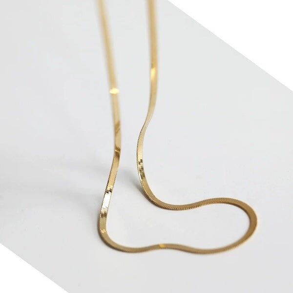 Catena unisex a spina di pesce - 4.larghezza 2 mm