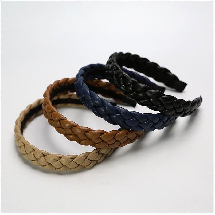 Fascia intrecciata in similpelle in stile vintage