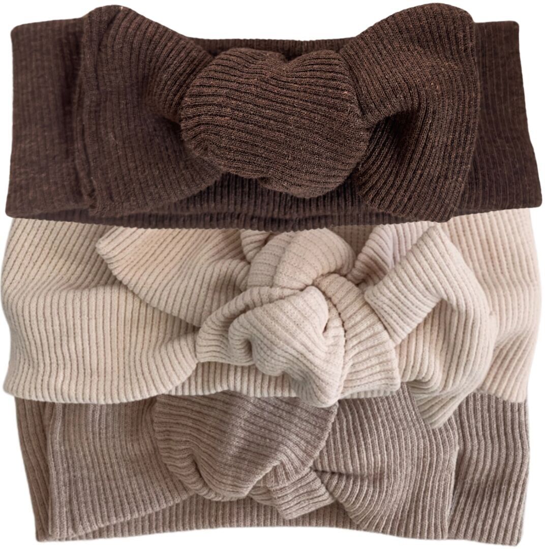 Lazo nórdico de algodón orgánico para el cabello para bebés y niños | Éxito de ventas de invierno