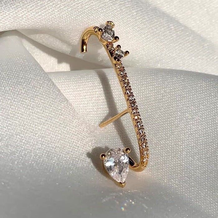 Modern Vintage Sparkling line Ear Cuff - pezzo unico