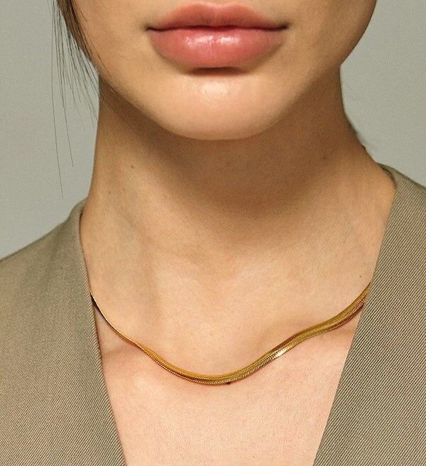 Unisex Fischgrätenkette - 5mm Breite