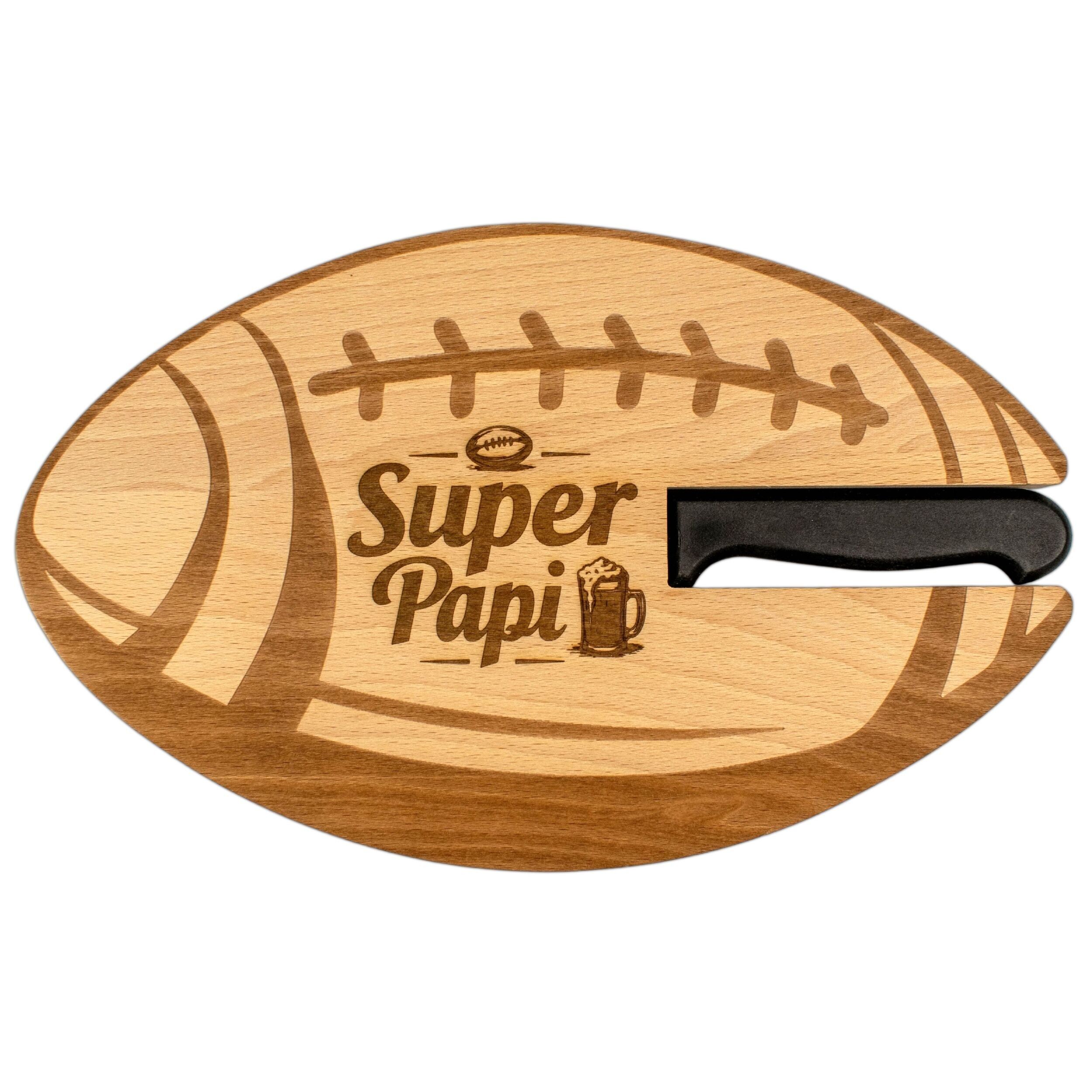 Vorspeisenplatte – Rugbyball – Super-Opa – Wurstplatte – Weihnachtsgeschenk