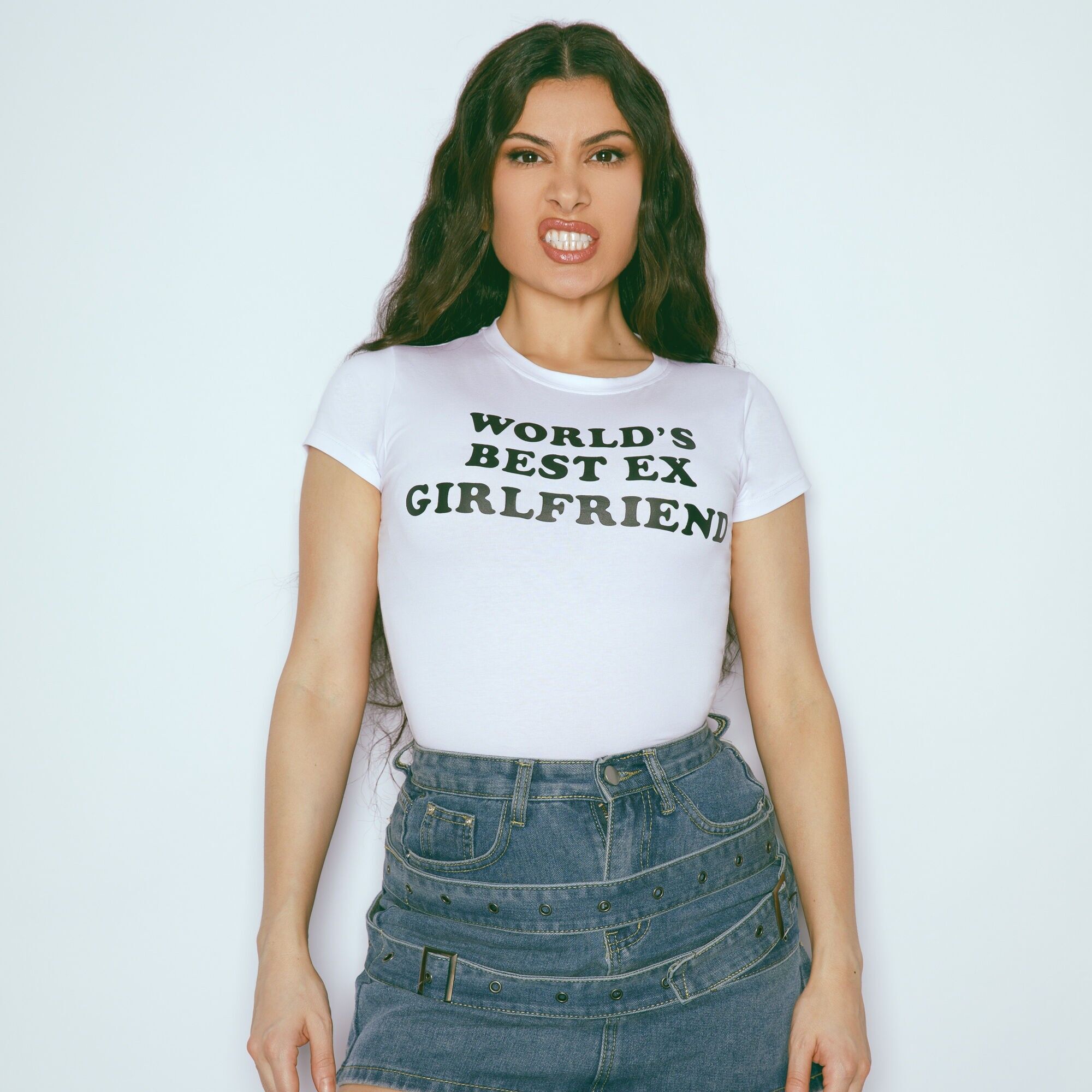 T-shirt en coton extensible années 90 - LA MEILLEURE EX-PETITE AMIE DU MONDE