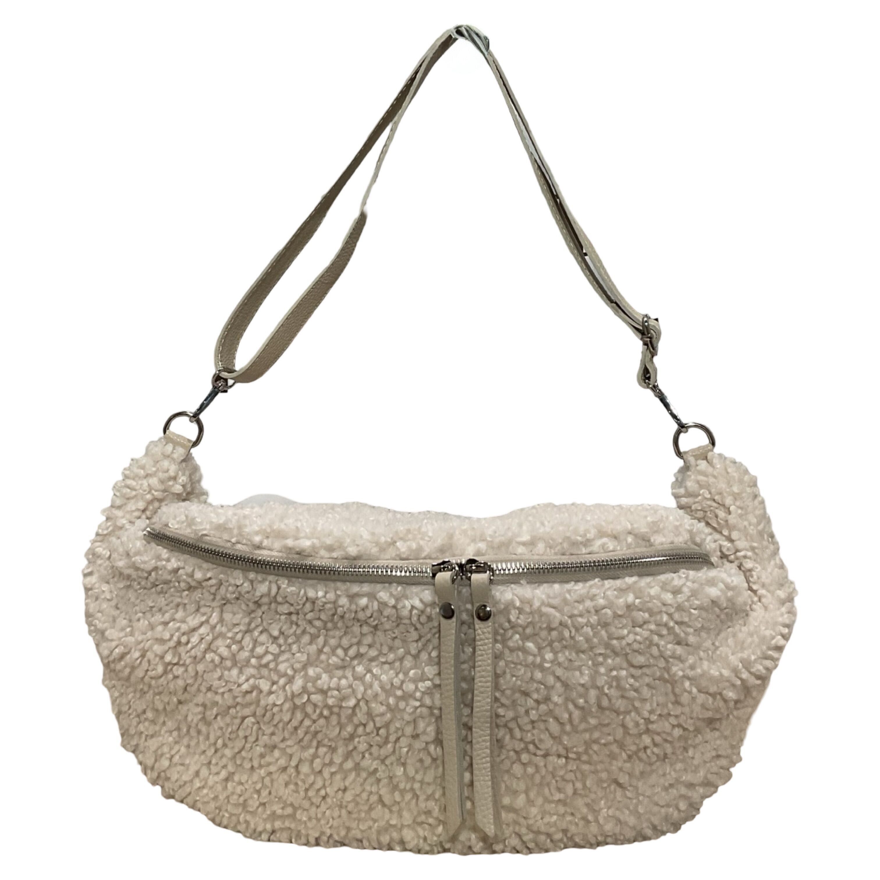 BORSA A FANK GRANDE XL IN PELLE TEDDY CON CINGHIE