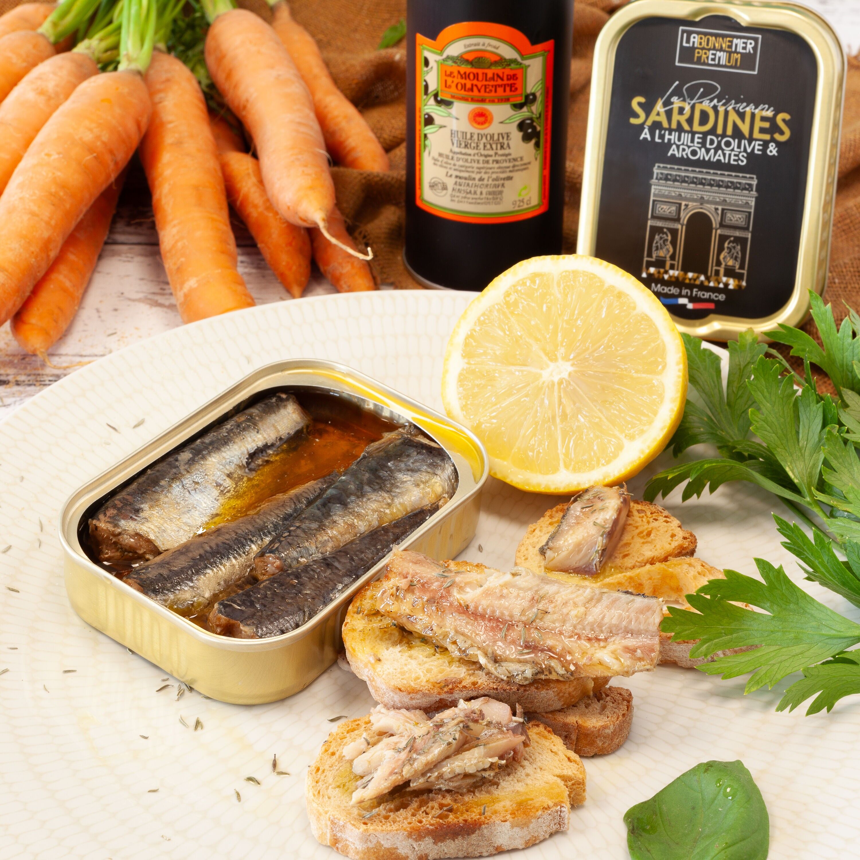 SARDINEN IN OLIVENÖL UND KRÄUTERN „LA PARISIENNE“