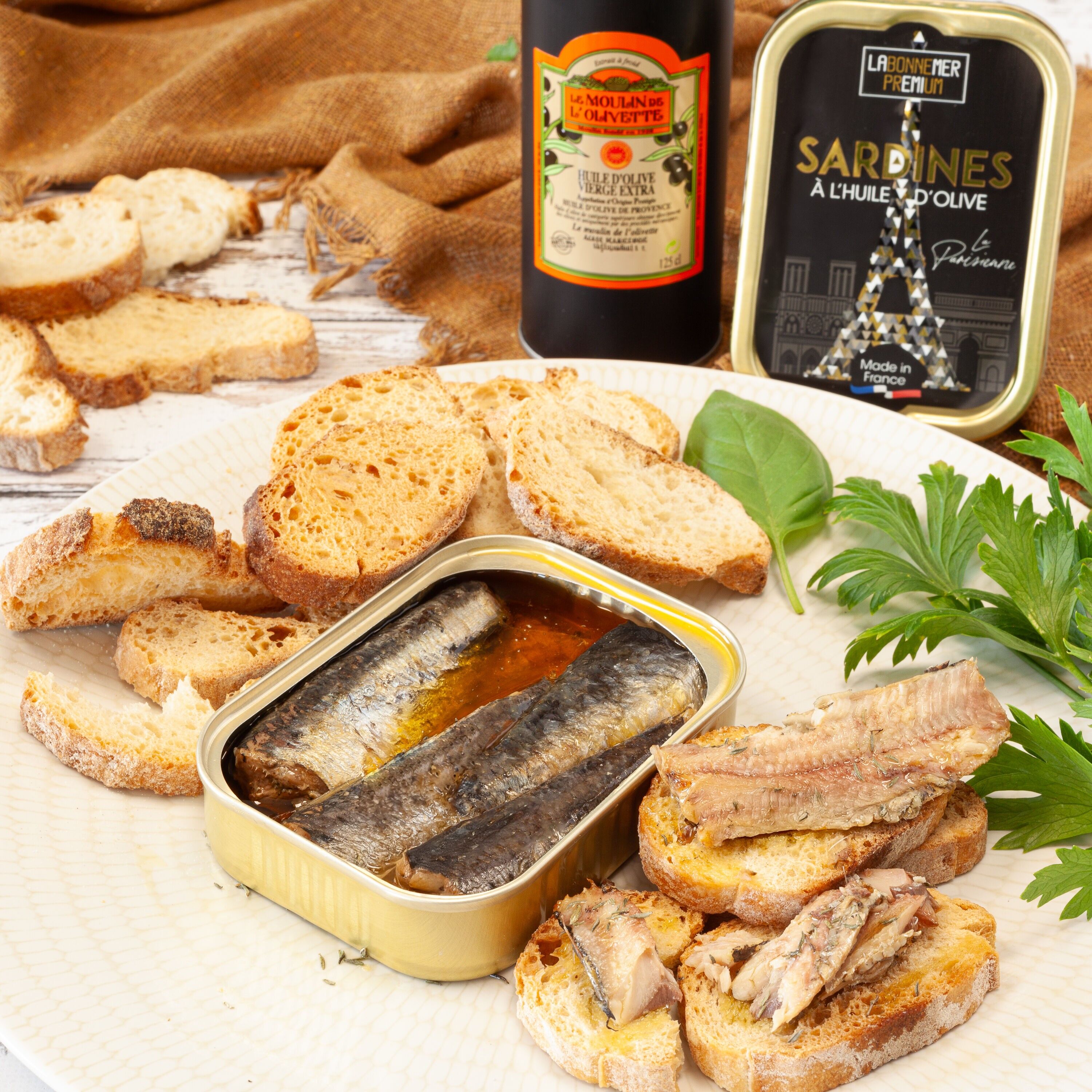 SARDINEN IN EXTRA NATIVEM OLIVENÖL „LA PARISIENNE“