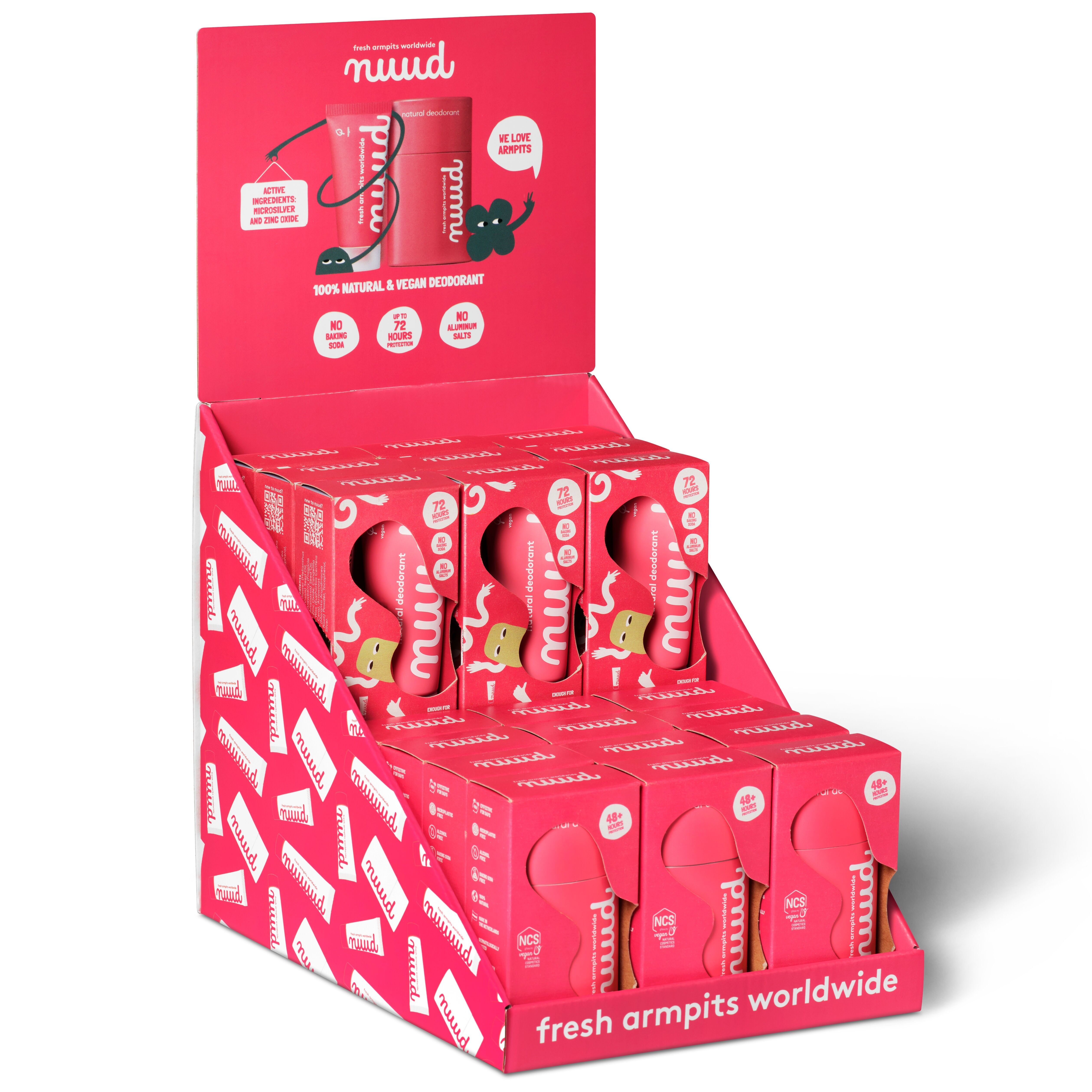 nuud - Display Starter Pack x The Stick - natural, vegan deodorant