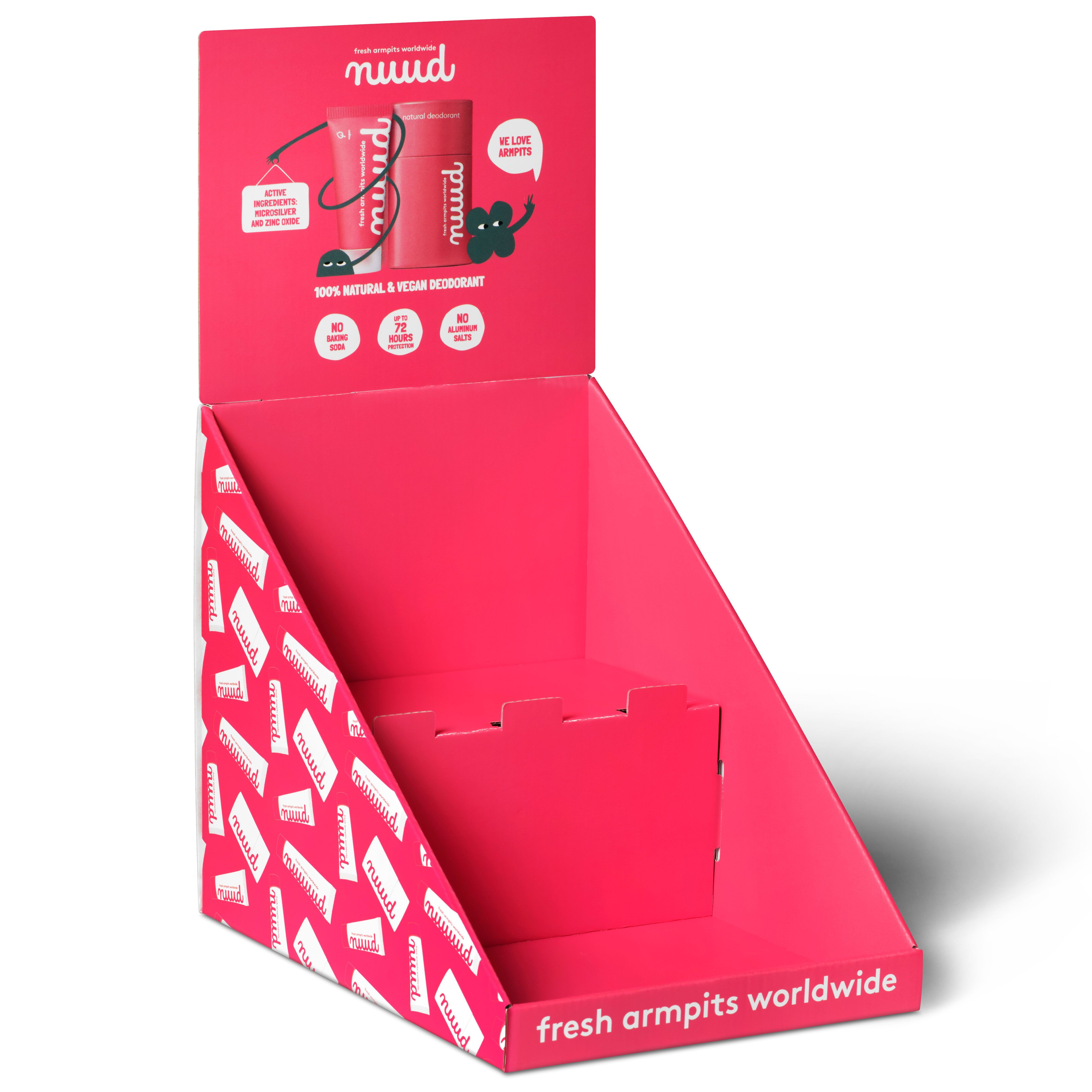 nuud - Empty Display - natural, vegan deodorant