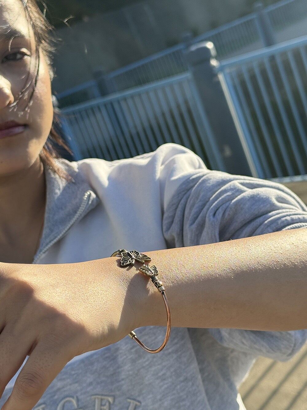 Pulsera de mariposa ajustable