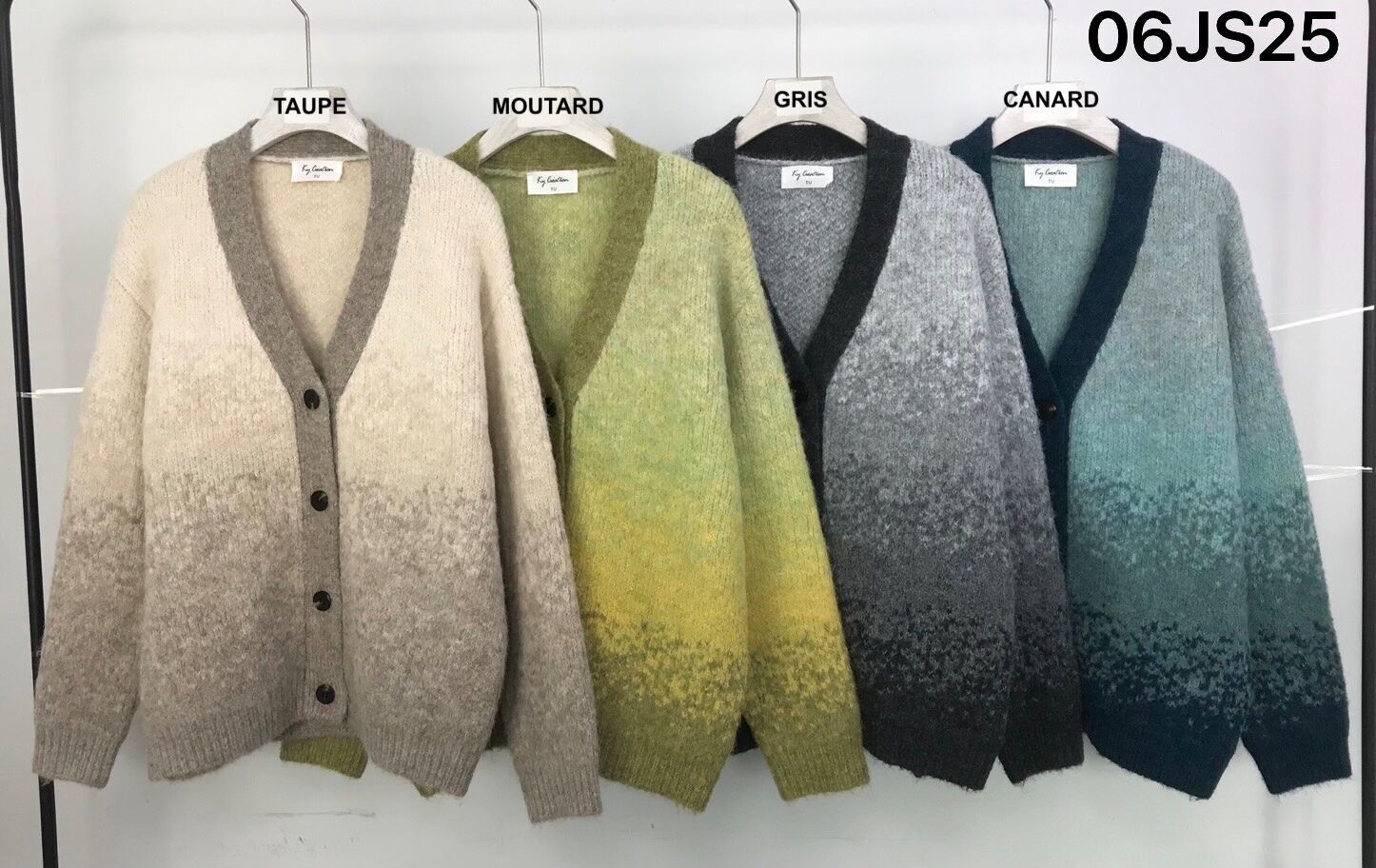 Gilet con motivo sfumato