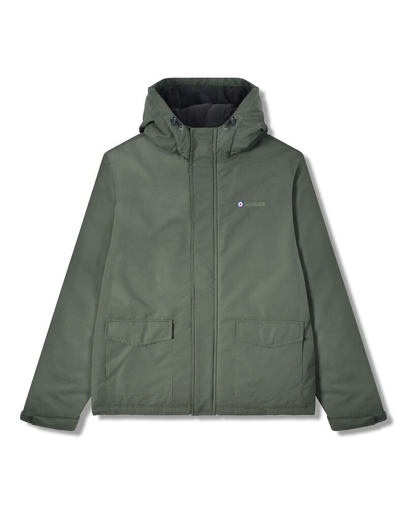 Veste matelassée à capuche kaki automne-hiver 2025