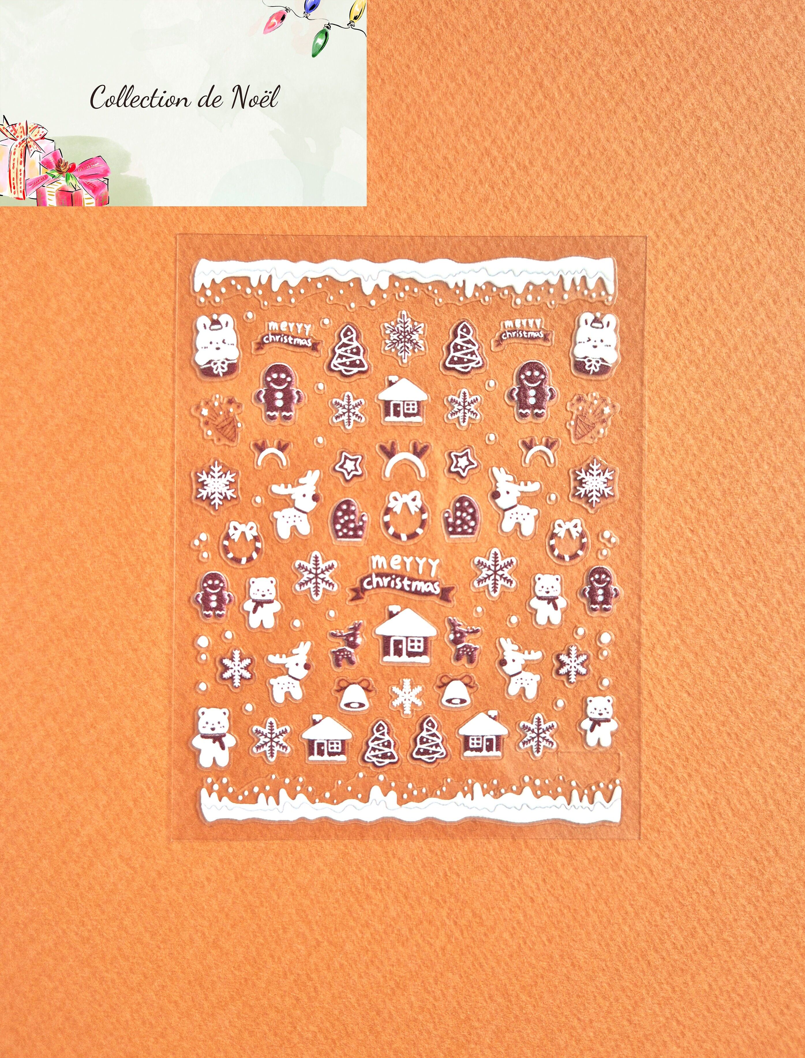 Children's nail stickers - Christmas theme 🎁