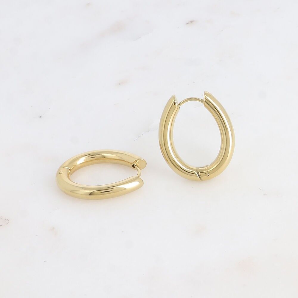 Creolen – dicker ovaler Ring 20x25mm