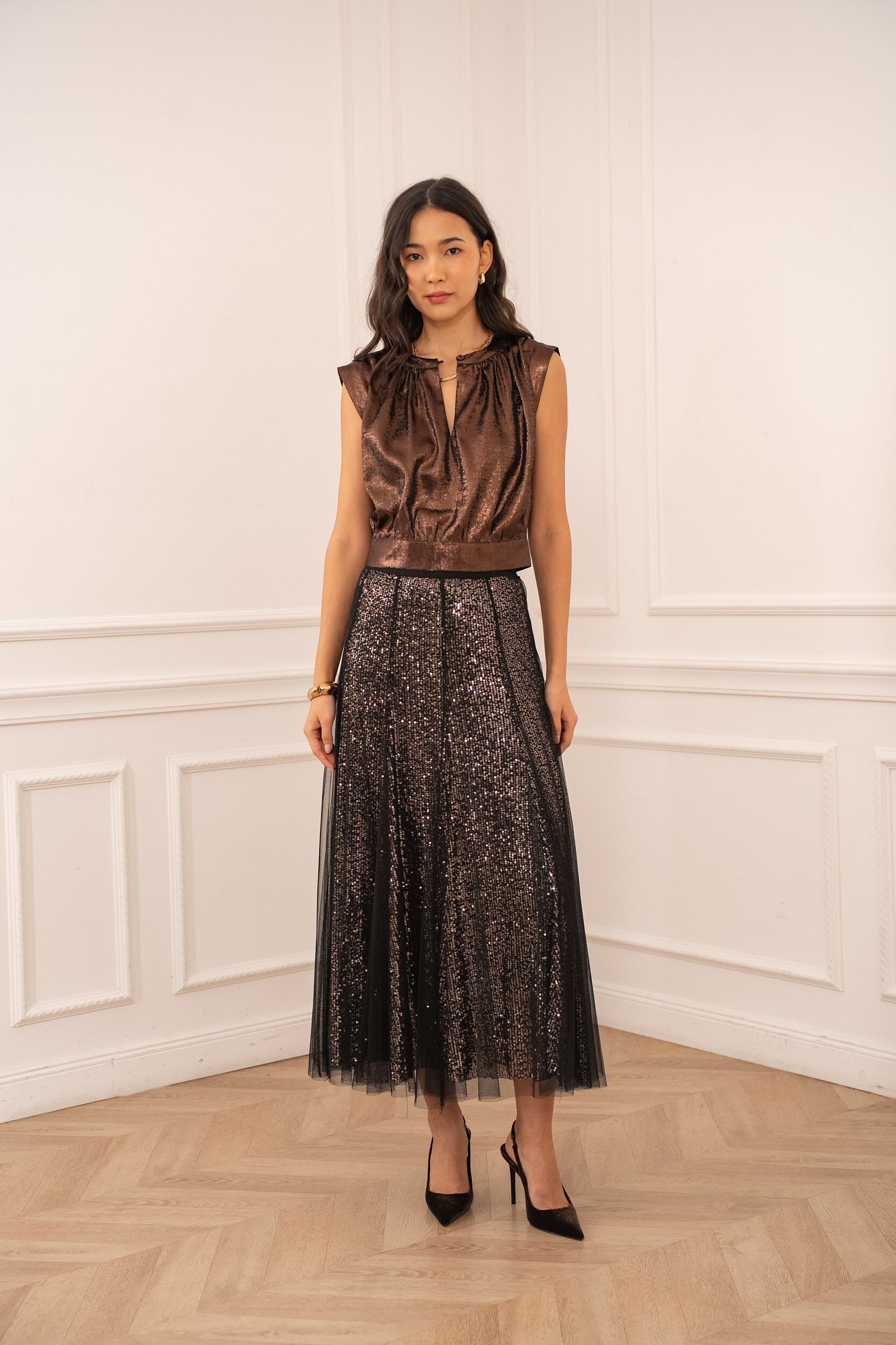 Jupe March tulle & sequins Christmas Party - CK08032-3