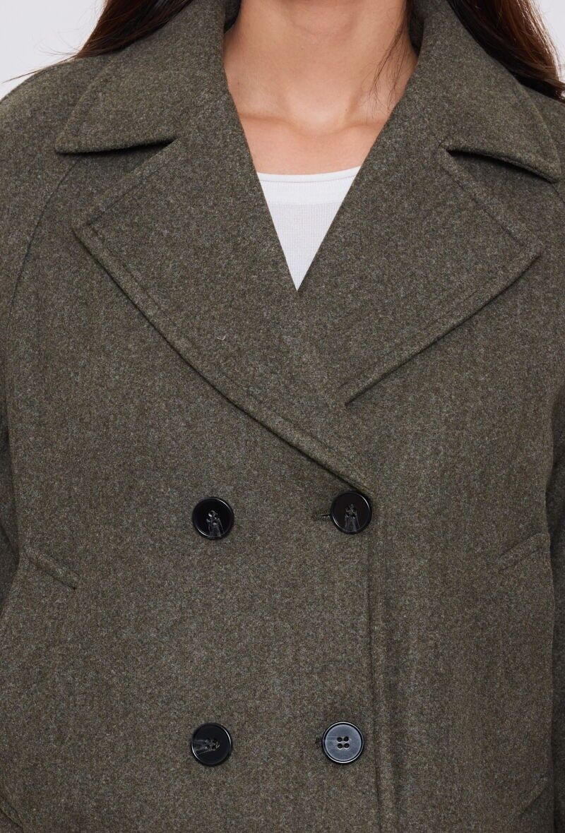 Cappotto doppiopetto in lana