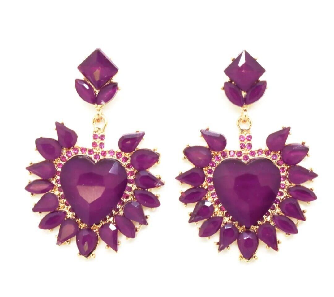 Heart Earrings: Barrocan Bohemian Jewelry