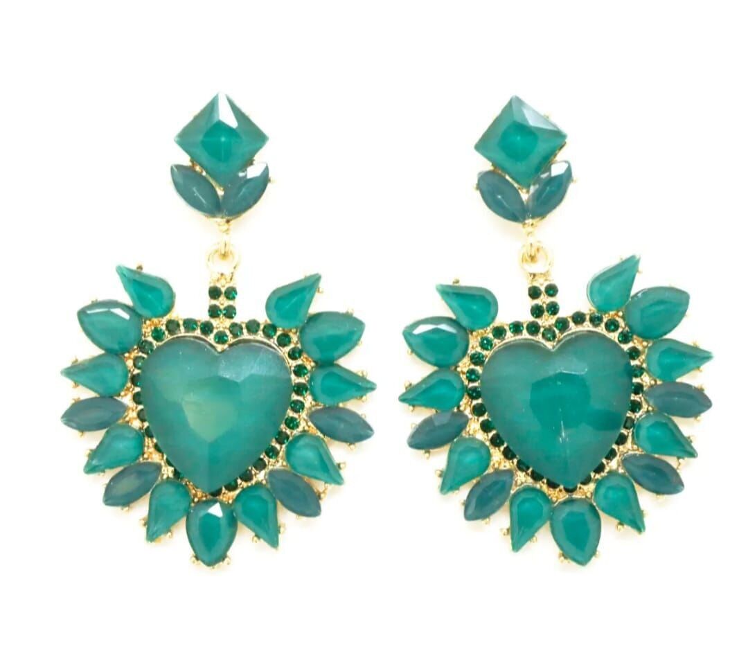 Heart Earrings: Barrocan Bohemian Jewelry