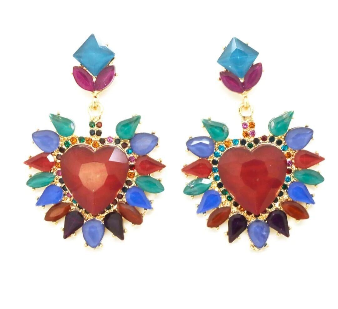 Heart Earrings: Barrocan Bohemian Jewelry