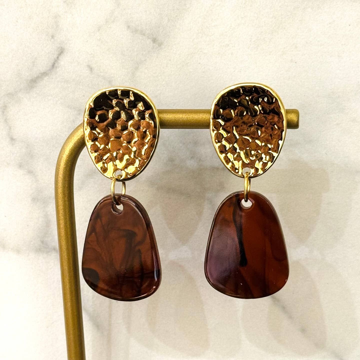 Boucles d'oreilles Melvin Amber Look