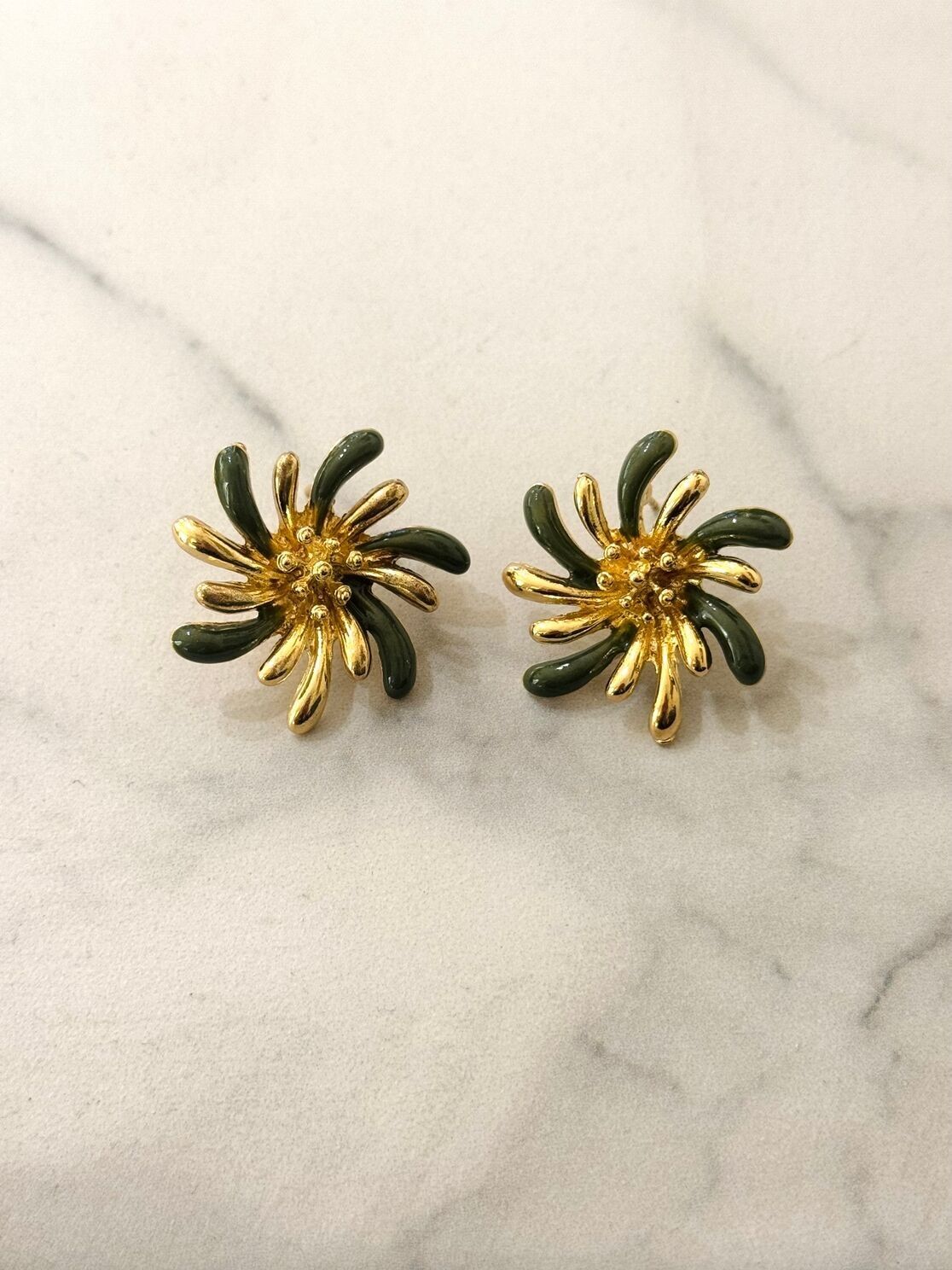 Boucles d'oreilles à clous en forme de moulin à vent