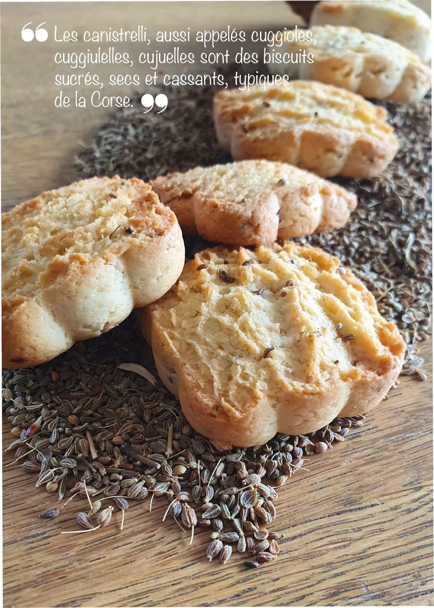 Artisanal pure butter biscuit - Canistrelli with anise - Bag - 250g