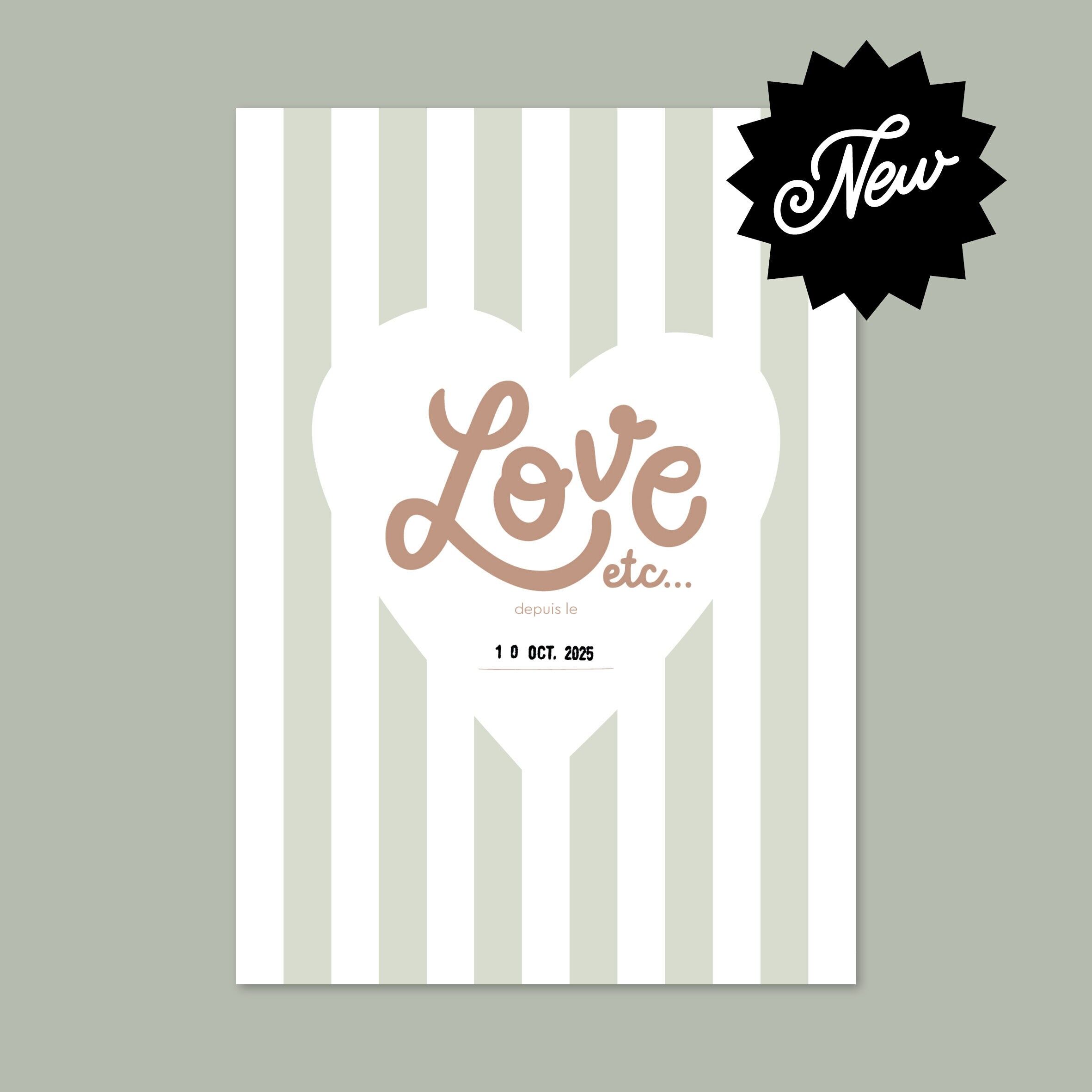 Póster de amor, etc... Rayas