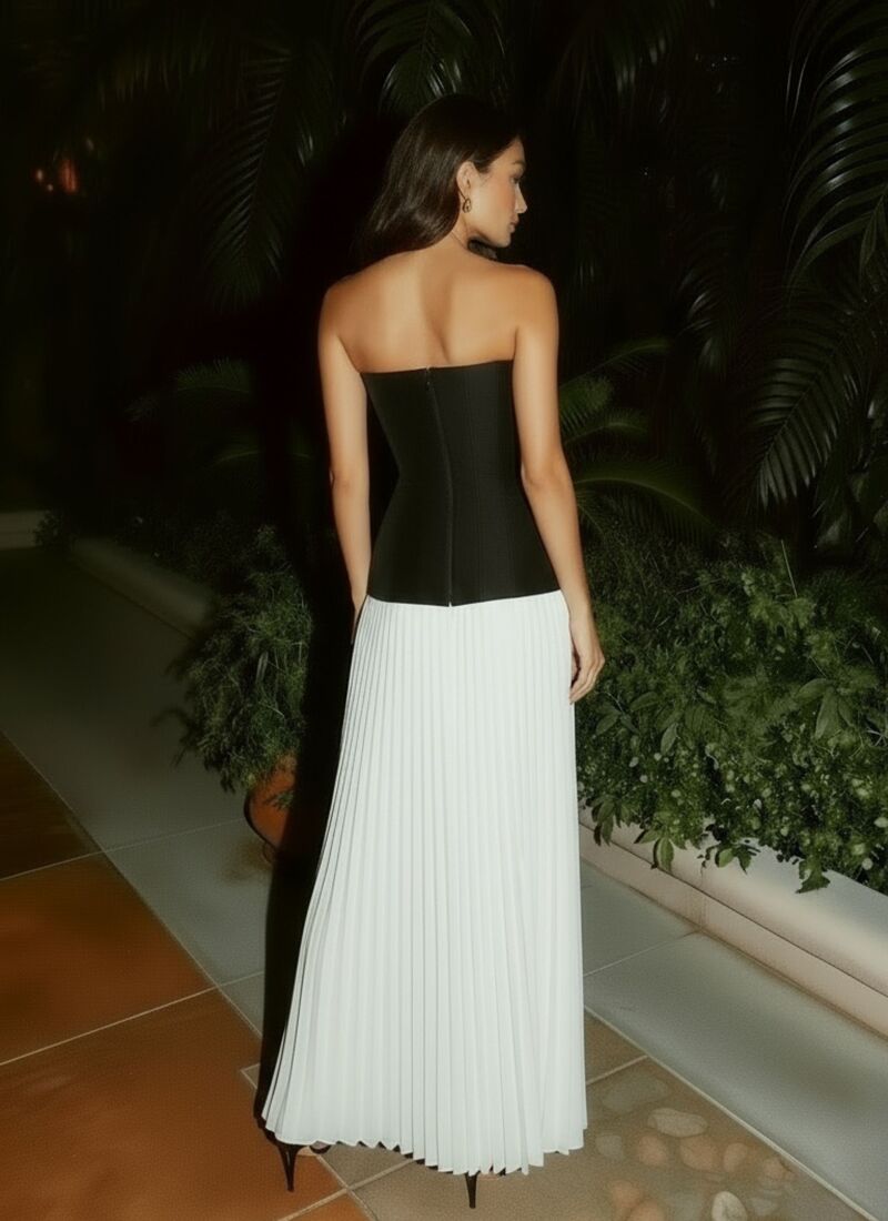 corset top pleated skirt dress Wine Twirl Corset Fit Midi Dress | Fit and Flare Dress | Corset top Dress
