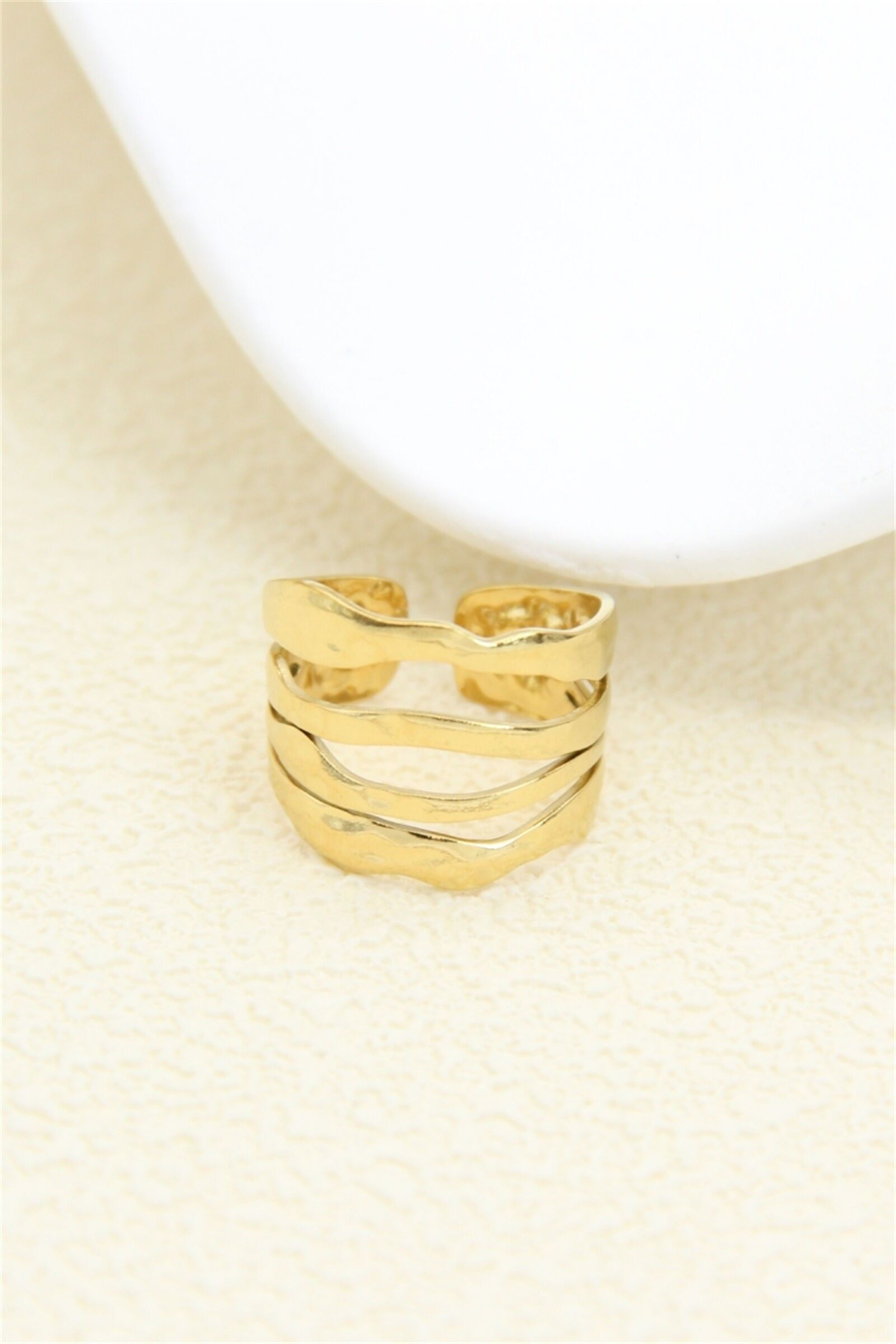Gold stainless steel ring
