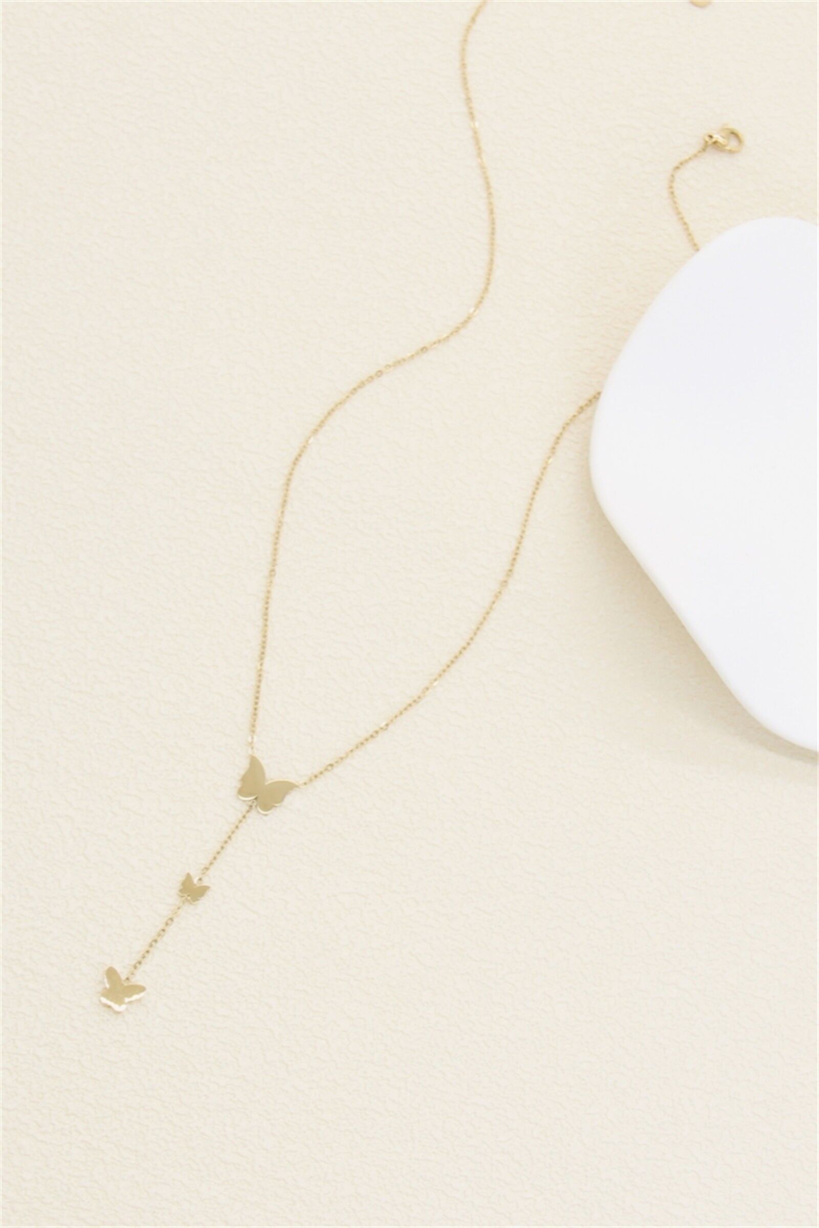 Schmetterlingskette – vergoldeter Edelstahl