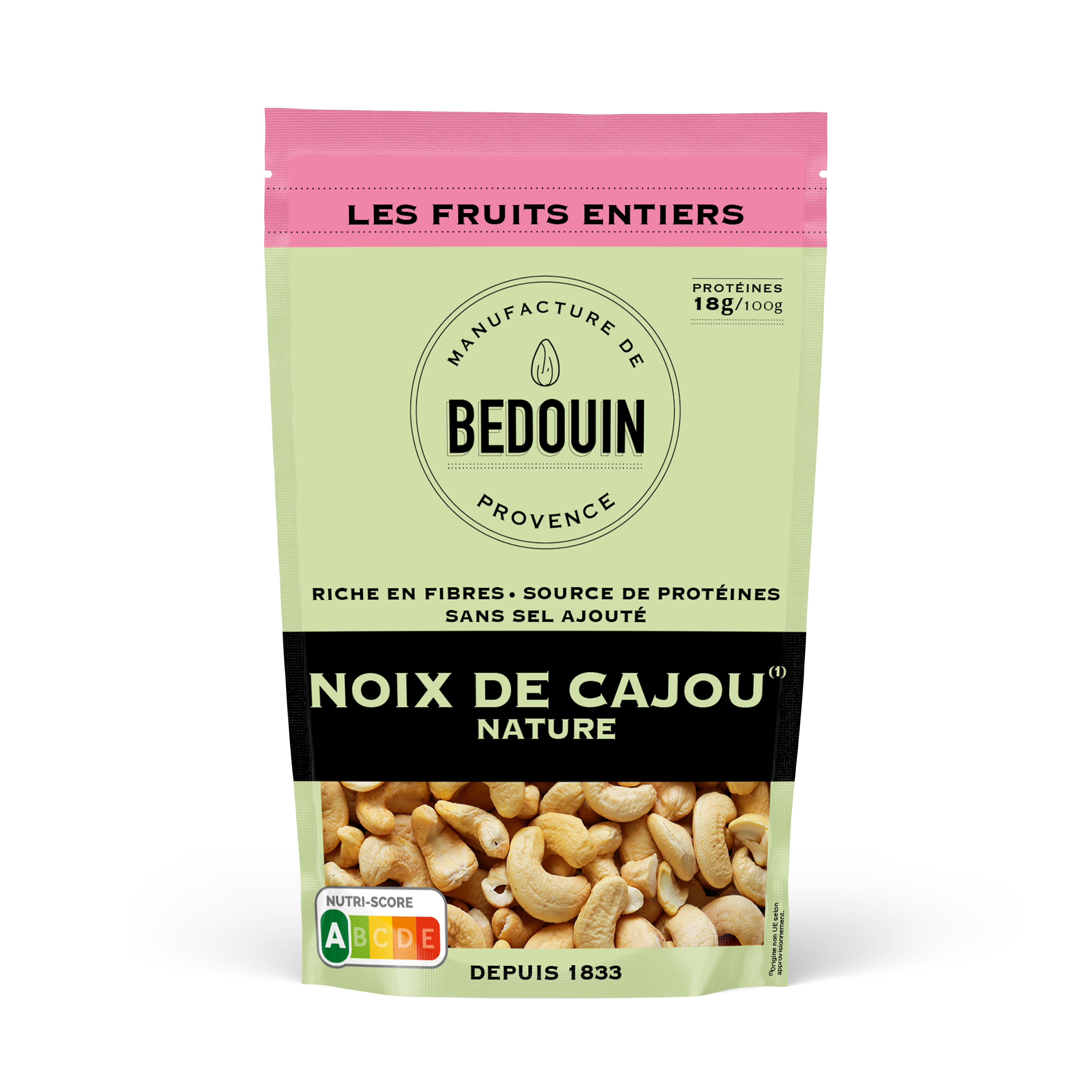 WHOLE BEDOUIN CASHEW NUTS 12X180G DOYSTYLE